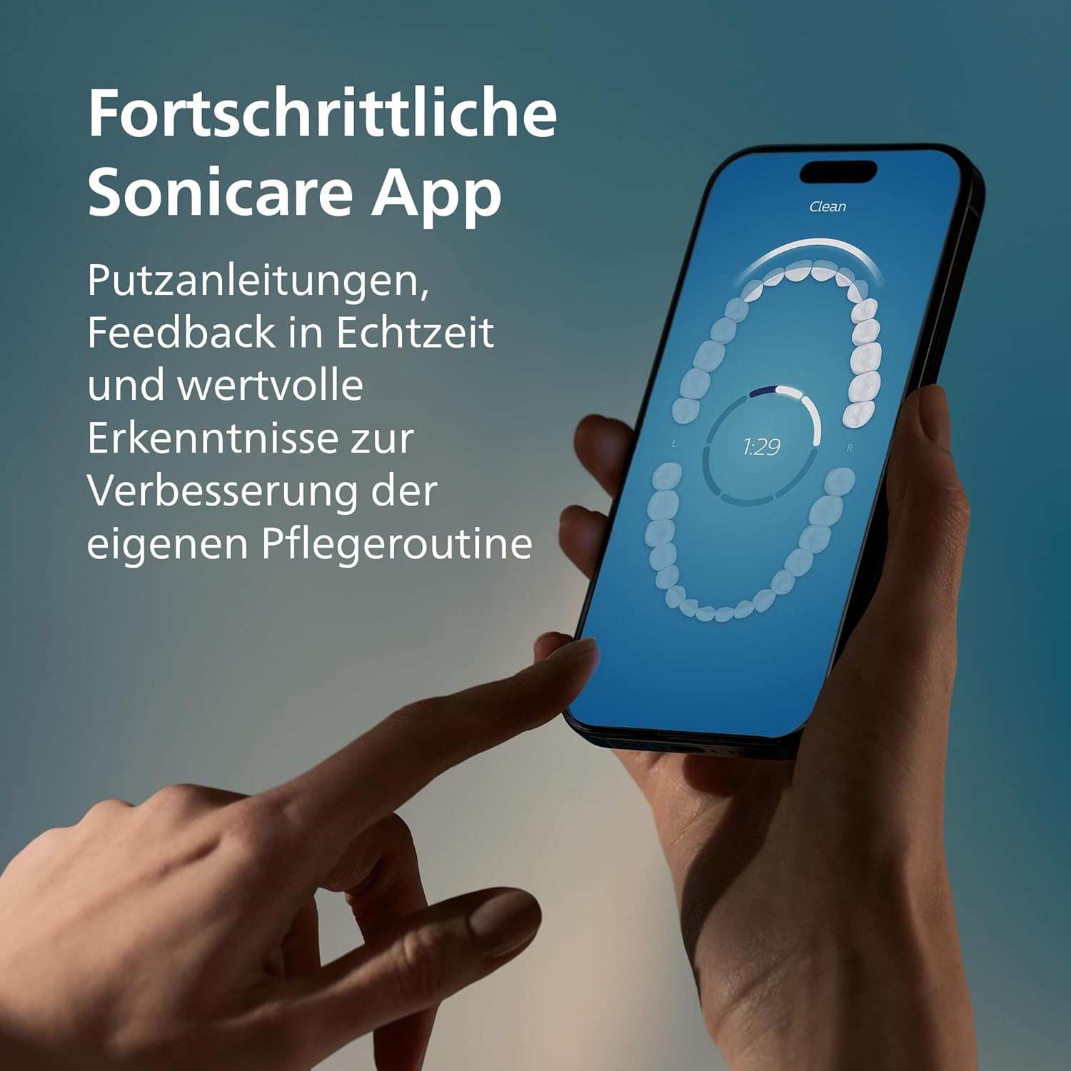Thumbnail 6 de Philips Sonicare DiamondClean Smart 9400 (HX9917/88) – Schallzahnbürste mit App, Drucksensor und wechselnden Bürstenkopfen