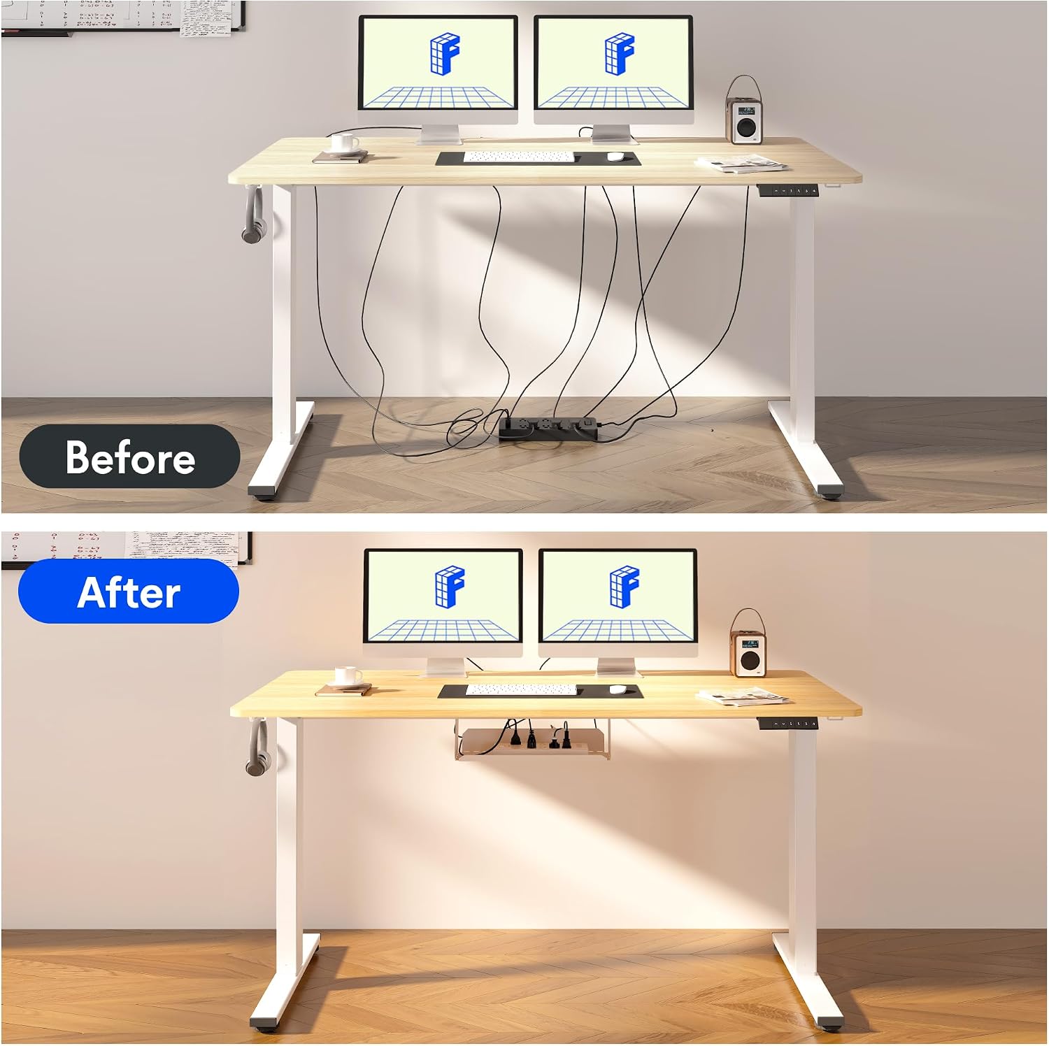 Detalle de FLEXISPOT E1 Electric standing desk 80 kg