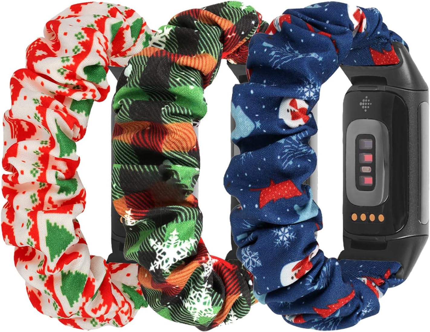 Detalle de Ecogbd Elastic Scrunchie Strap for Fitbit Charge 6