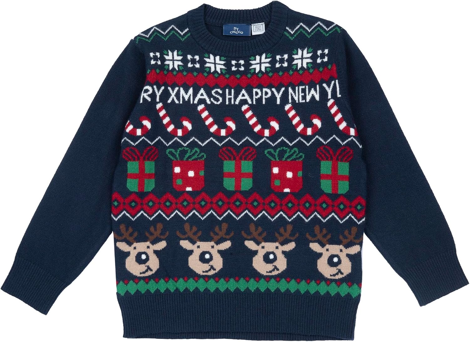 Thumbnail 6 de Chicco Pull de Noël Garçon et Fille en Tricot de Coton Doux – Design Italian