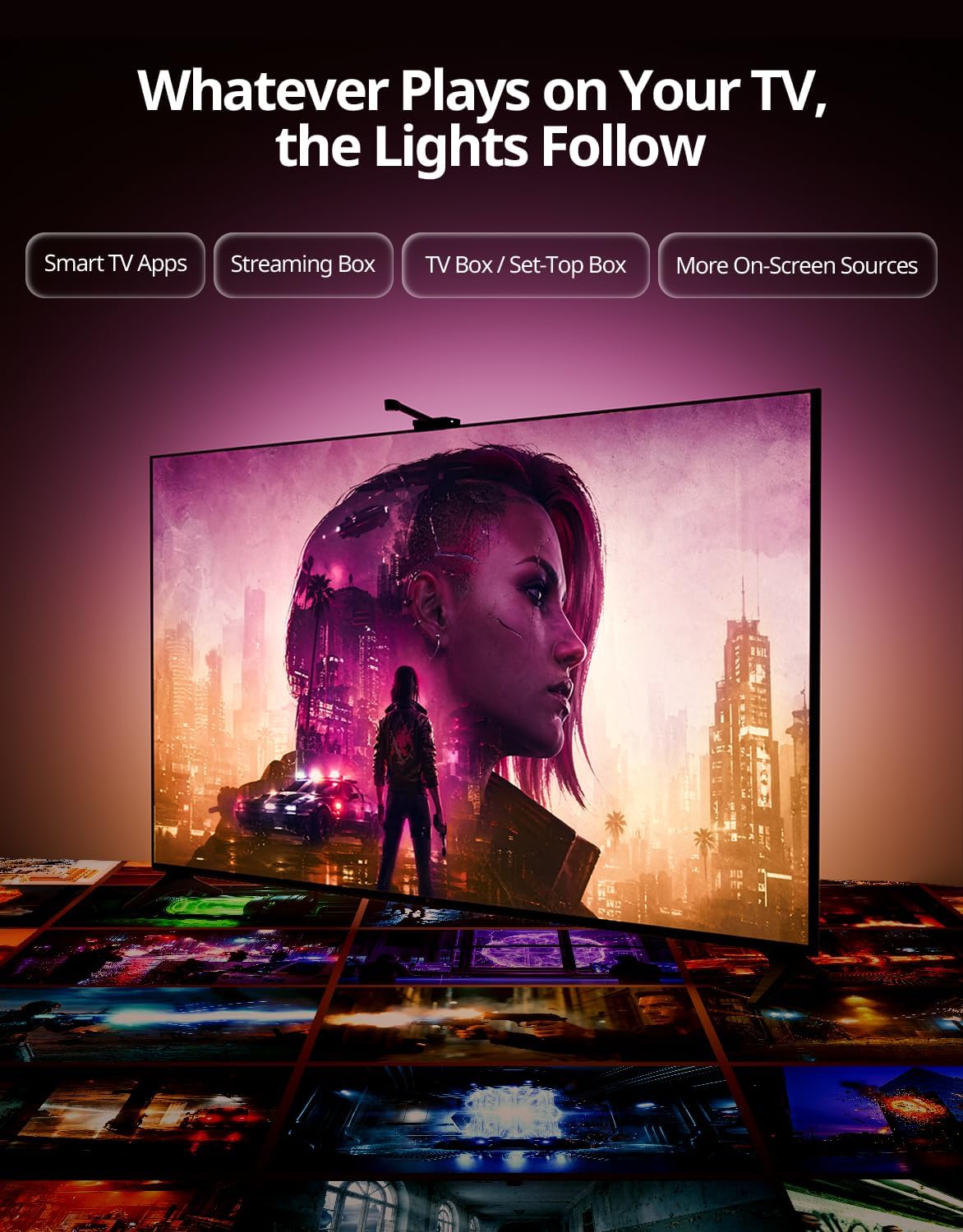 Thumbnail 4 de Ailofy TV Backlight for 55–65-Inch TVs