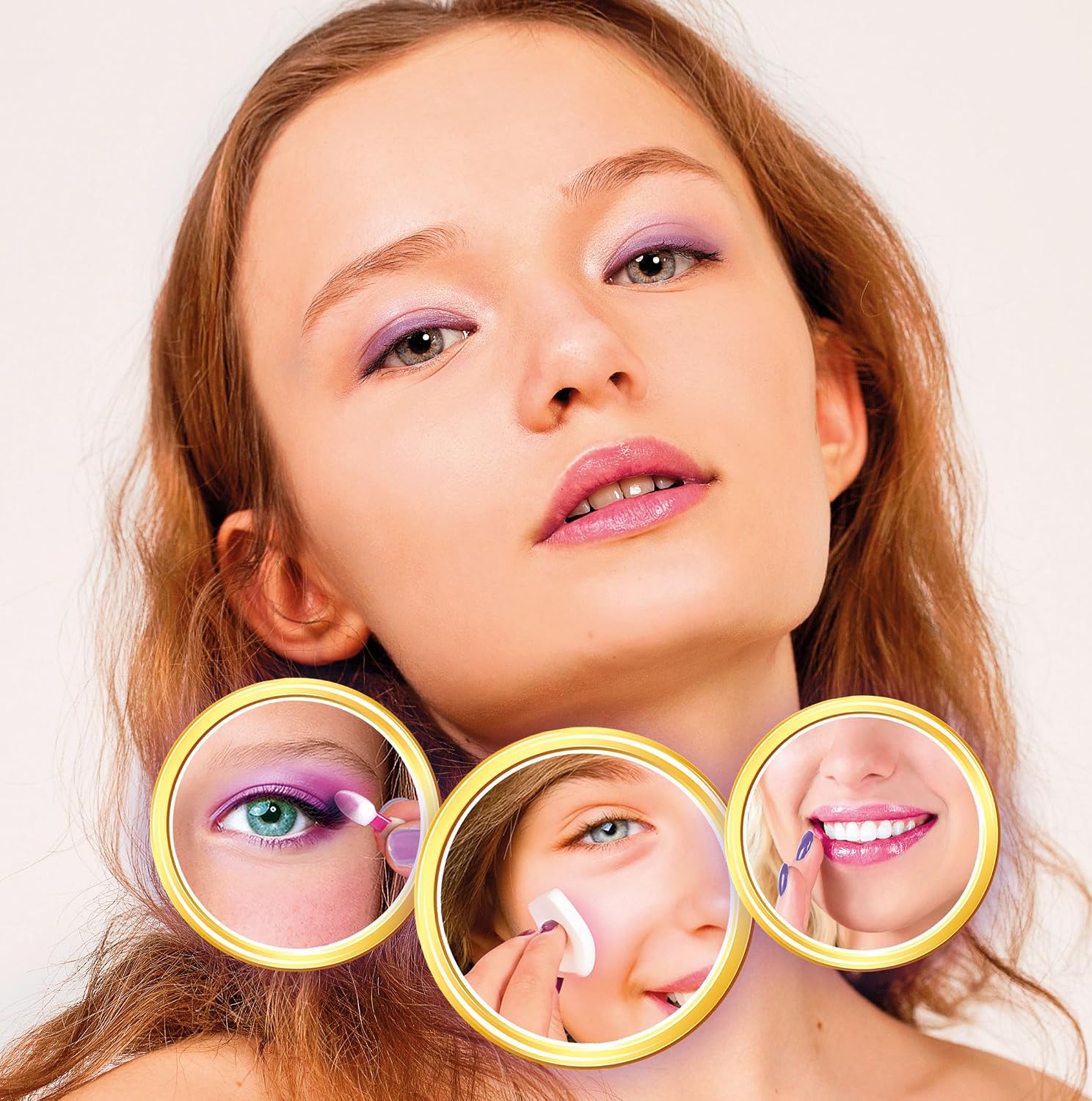 Thumbnail 4 de Clementoni Make-up-Spiegel Deluxe – Rundschminkspiegel mit Beleuchtung, integrierter Make-up-Palette und Ablagen