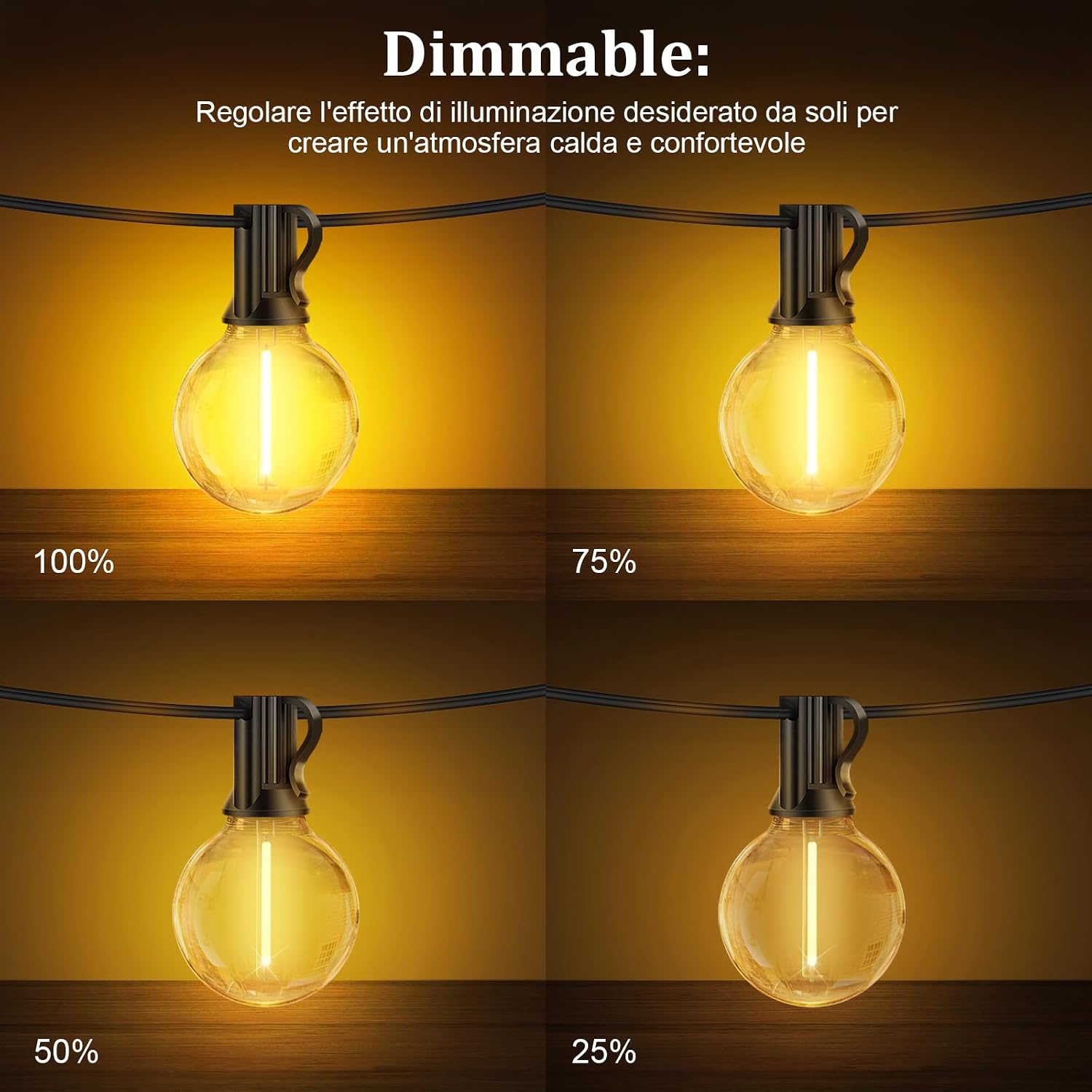 Detalle de JEYMORKEY Catena luminosa 15 m per esterni