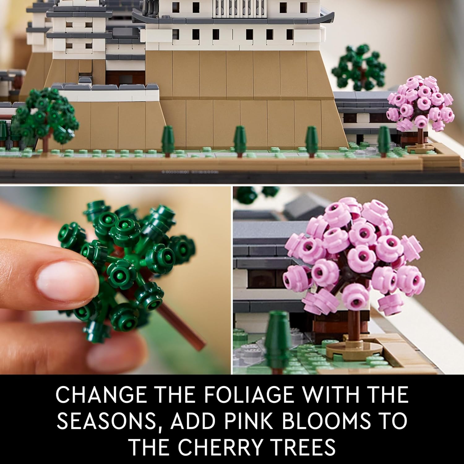 Thumbnail 4 de LEGO Architecture Himeji Castle (21060) set — Japanese culture model kit with buildable cherry blossoms