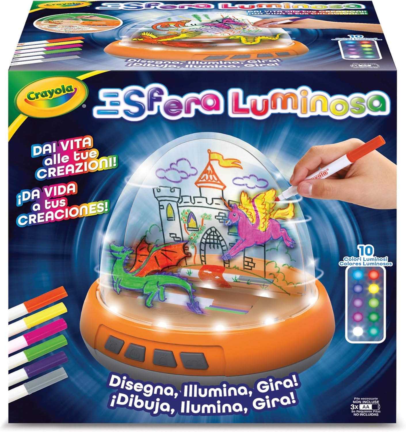 Thumbnail 1 de CRAYOLA Esfera Luminosa Creativa con Luces y Movimiento