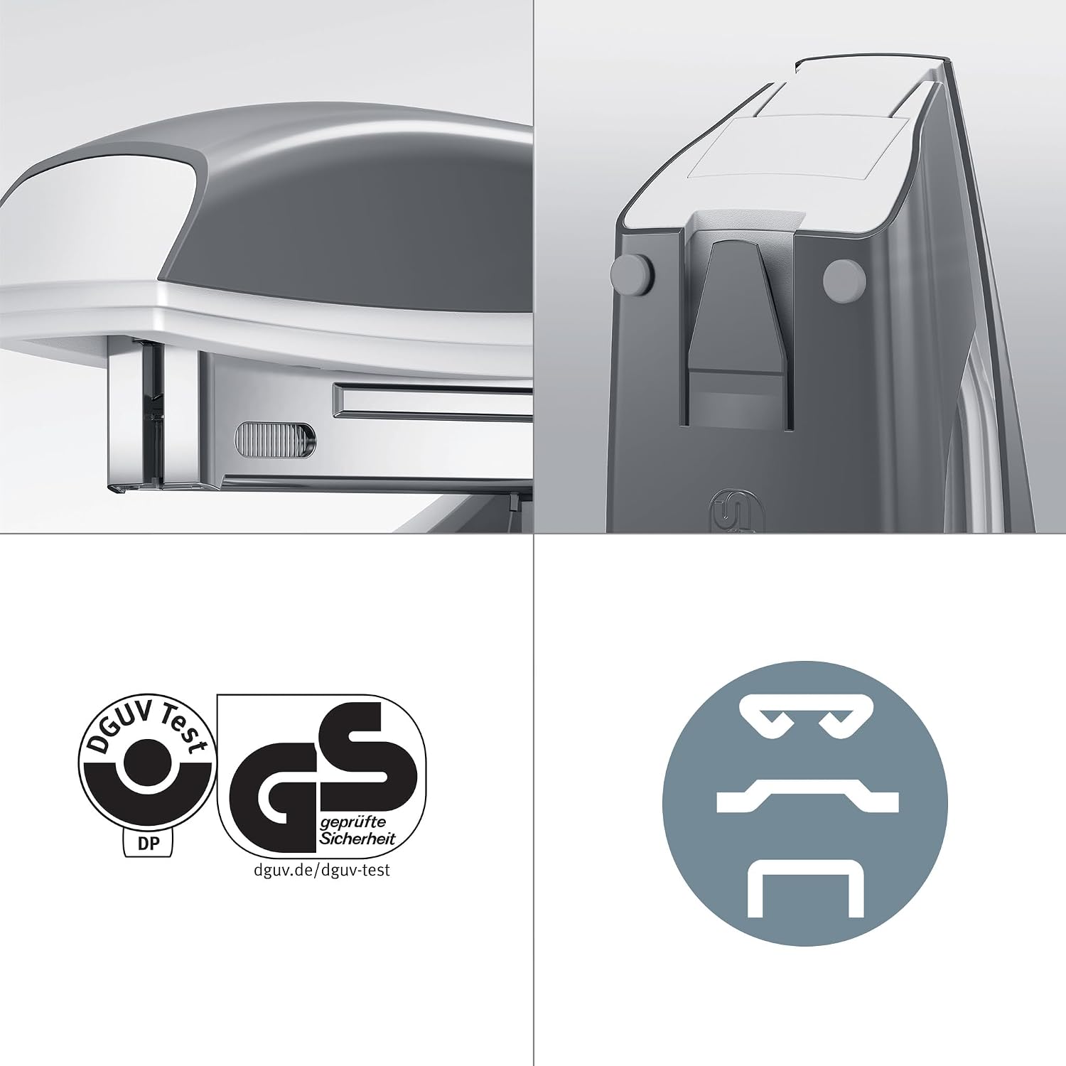 Thumbnail 3 de Leitz WOW Stapler 30 Sheet Capacity — Pearl White, Ergonomic Metal Body (55021001)