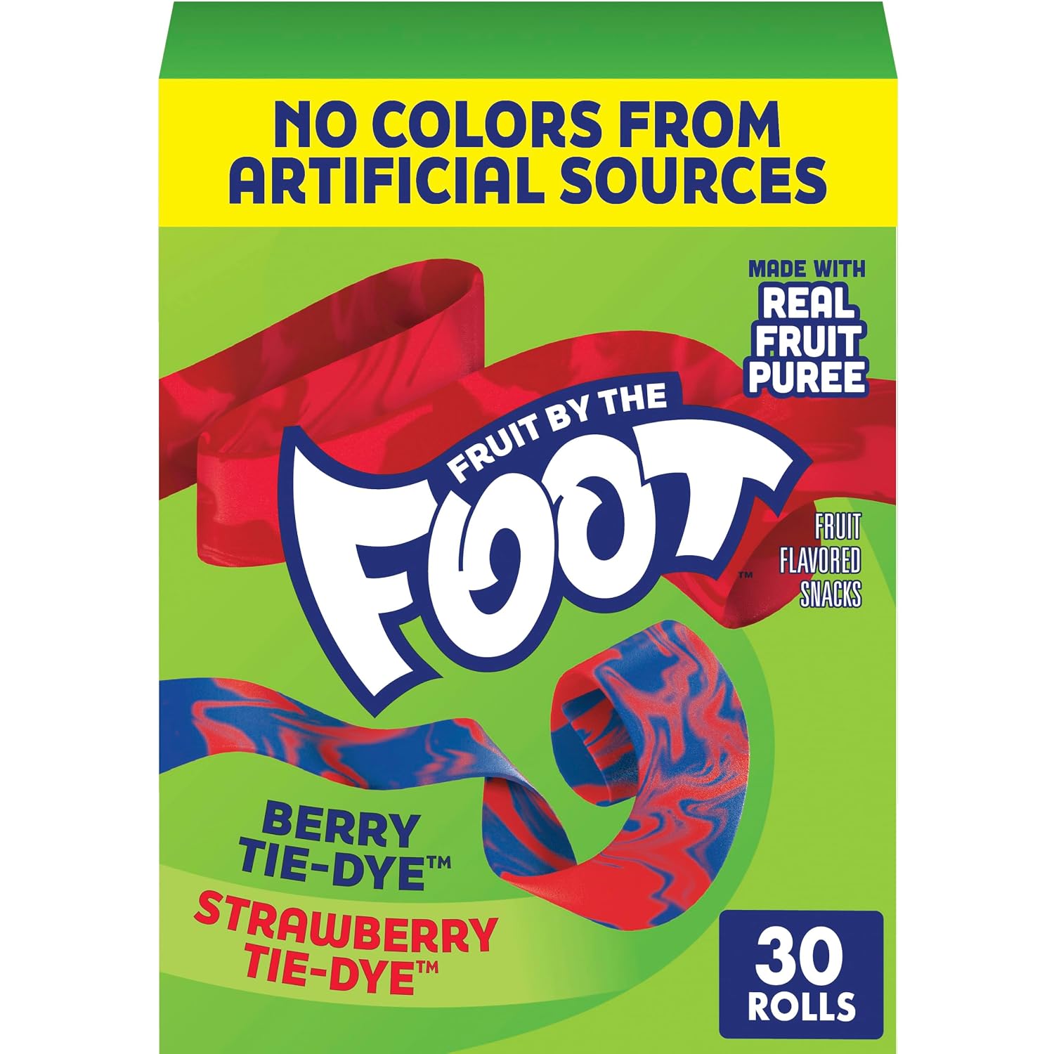Detalle de Fruit by the Foot Berry & Strawberry Fruit Snacks, 30 Count, 22.5 oz