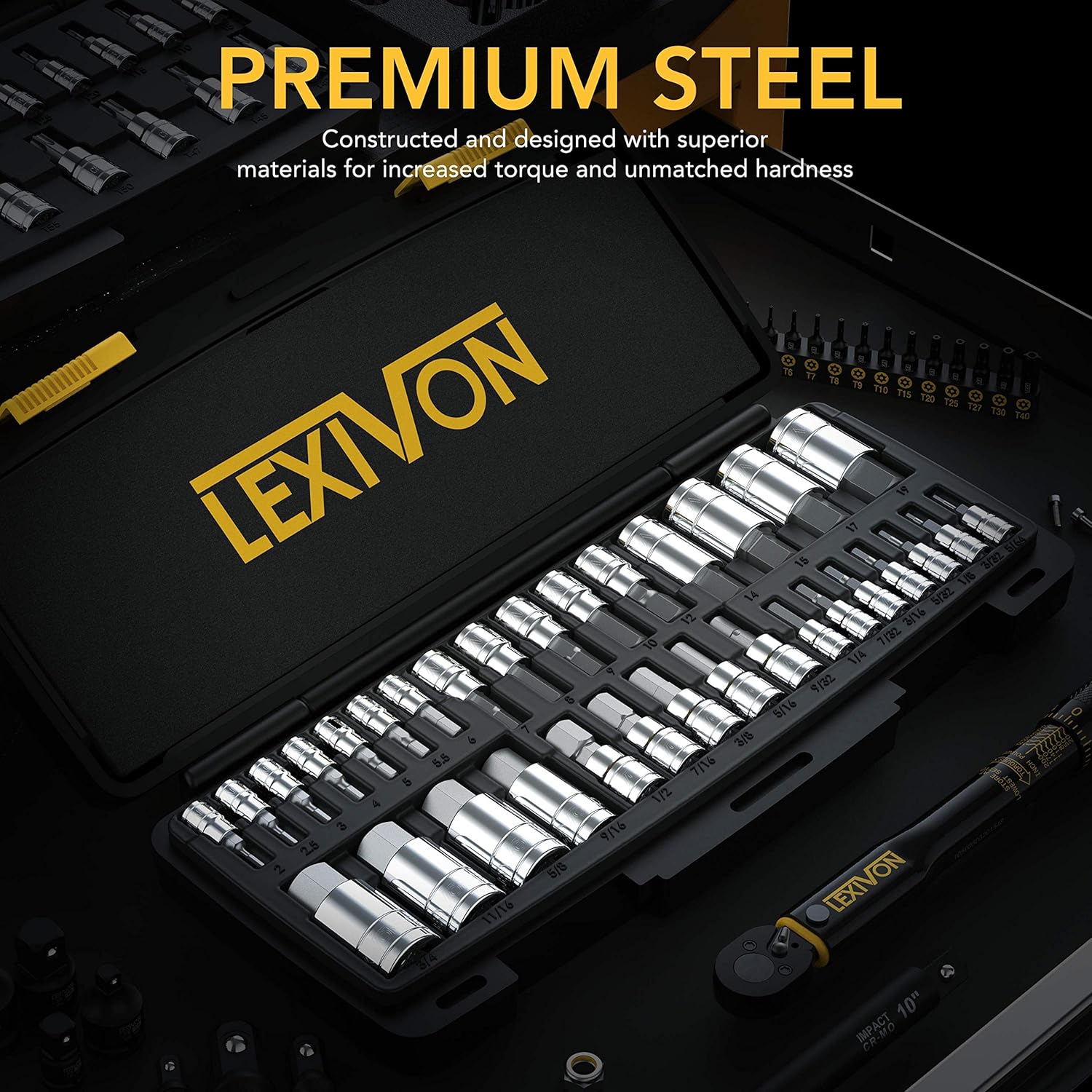 Thumbnail 1 de Lexivon Master LX-144 Hex Bit Socket Set