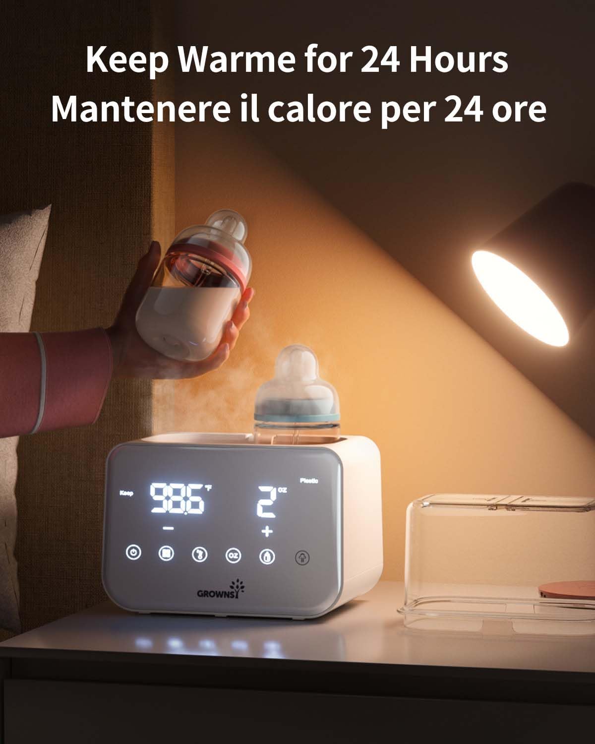 Thumbnail 3 de GROWNSY Scaldabiberon 10 in 1 con Display LCD