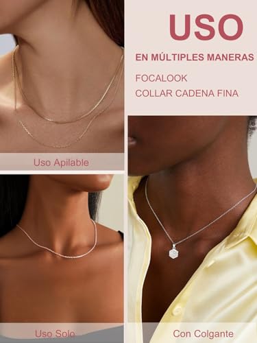 Detalle 2 de FOCALOOK Cadena Rolo 45cm 316L