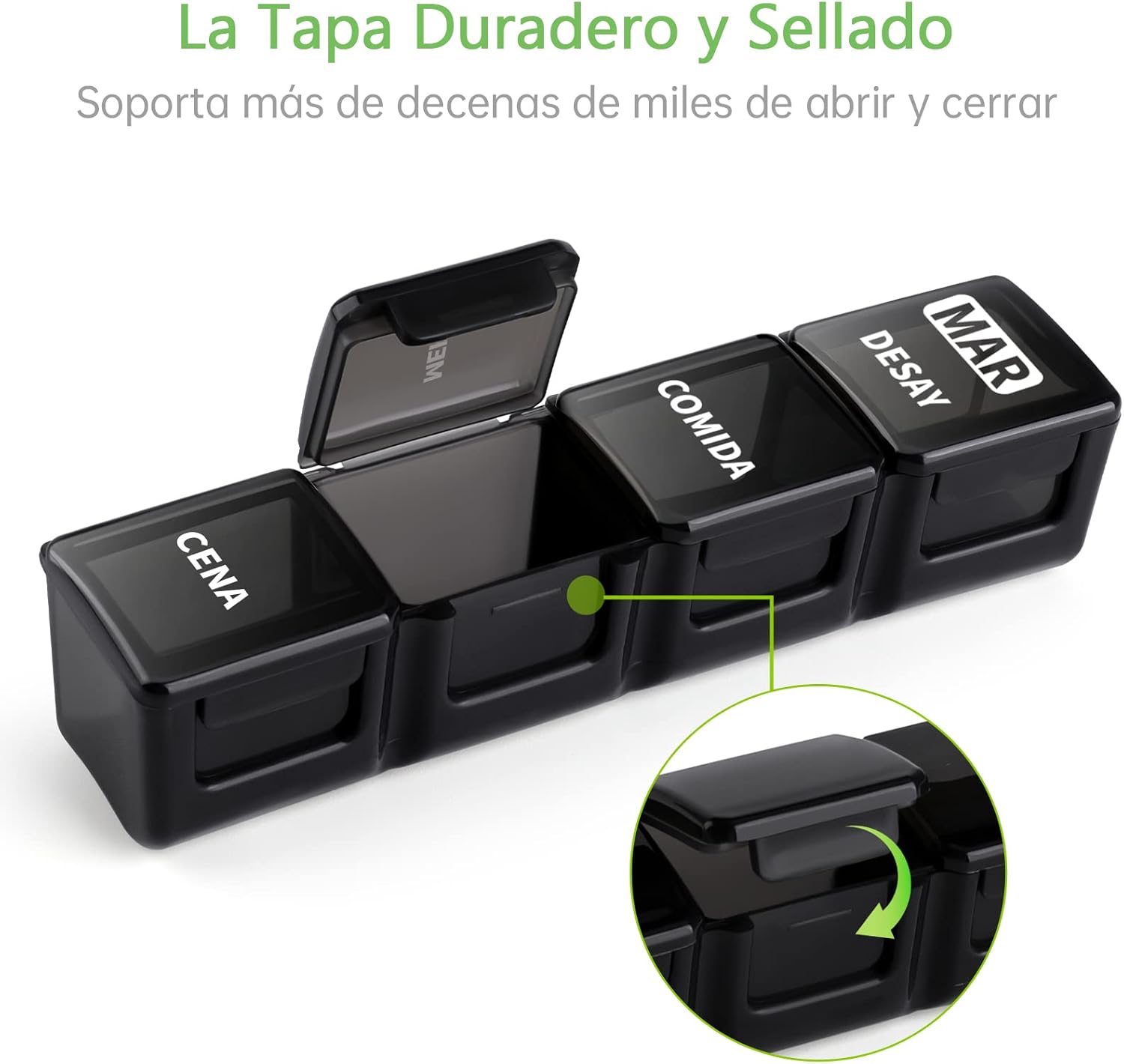 Detalle 2 de Opret Pastillero Semanal 28 compartimentos
