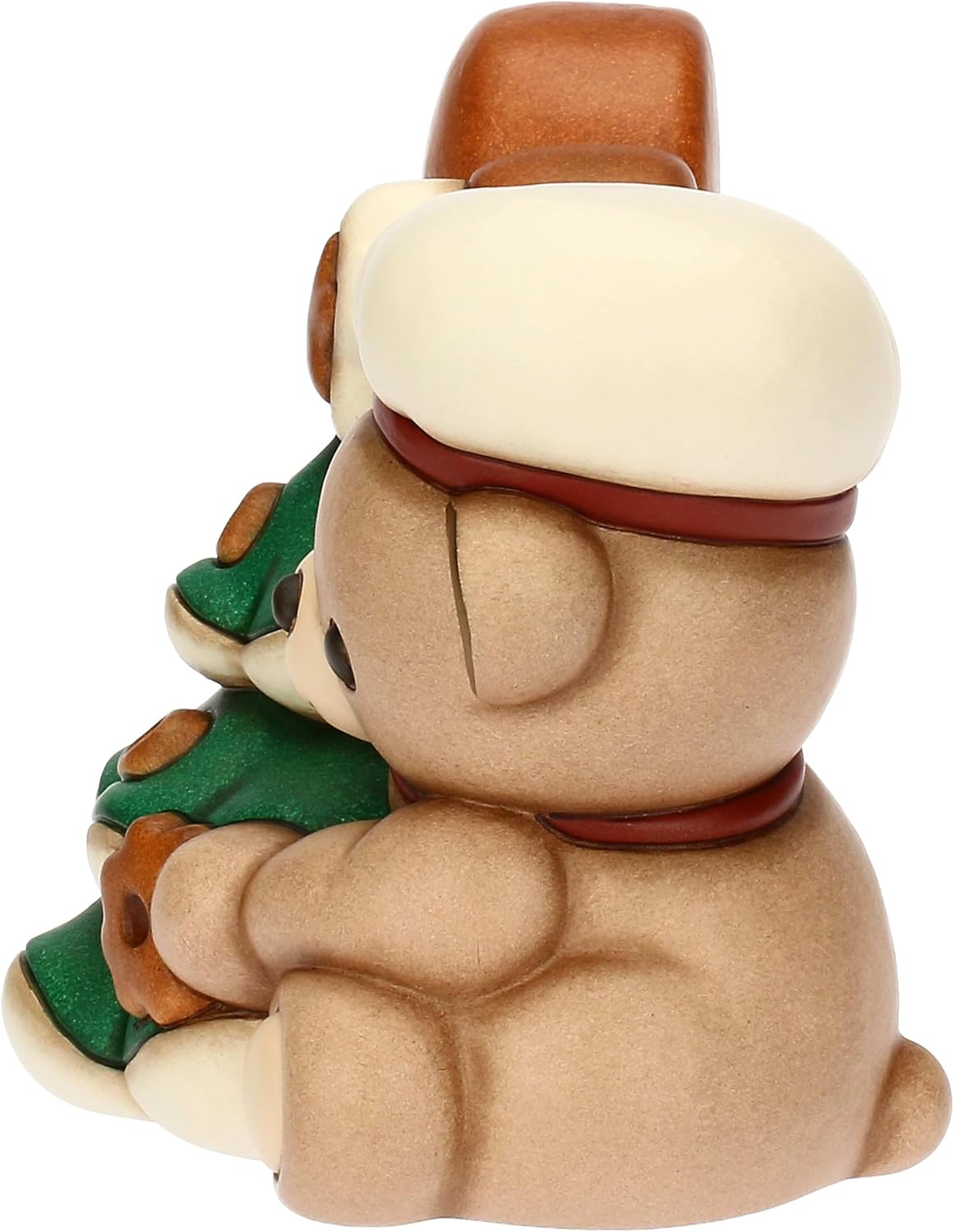 Detalle de THUN Coppia Teddy e omino di pan di zenzero in ceramica – Thunland 17,4 x 12,3 x 13,5 cm