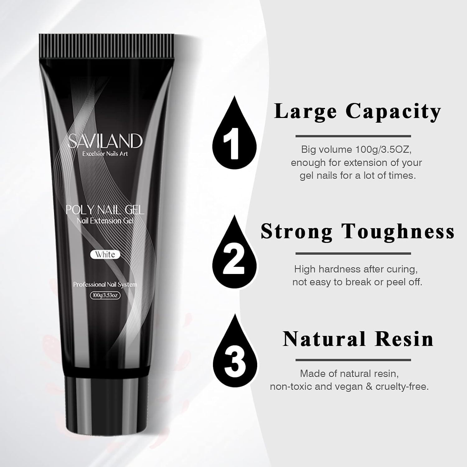 Thumbnail 5 de Saviland Poly Nail Extension Gel 100 ml