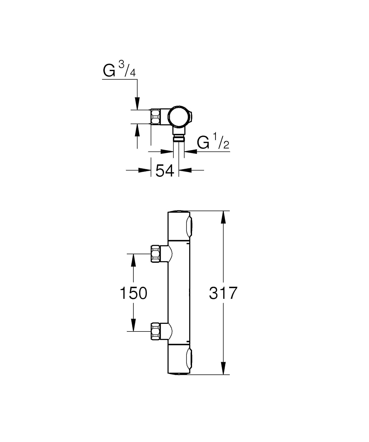 Thumbnail 6 de GROHE Precision Flow Termostato Ducha Eco, Cromado