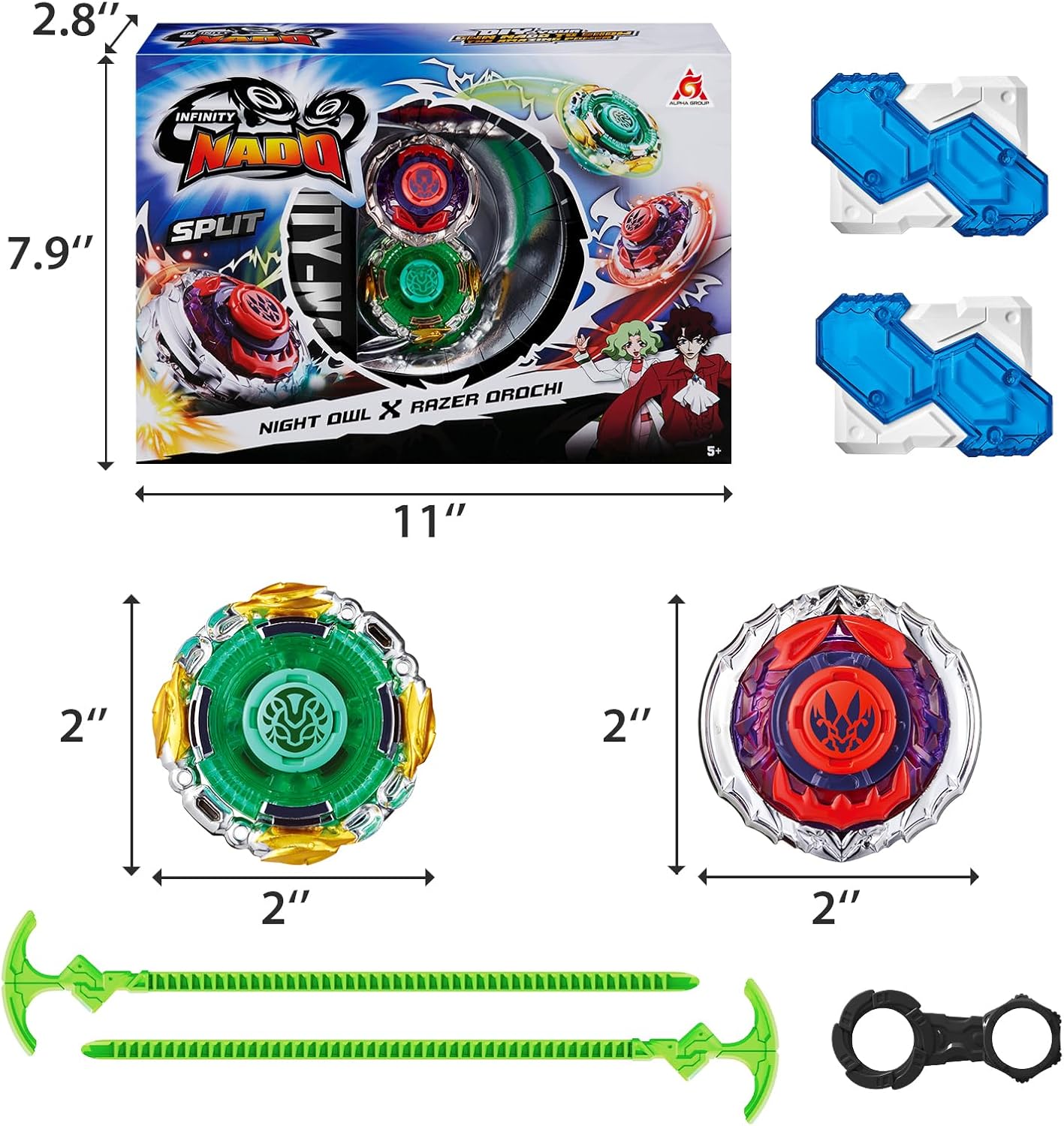 Detalle de Infinity Nado Toupie 2 en 1, duels