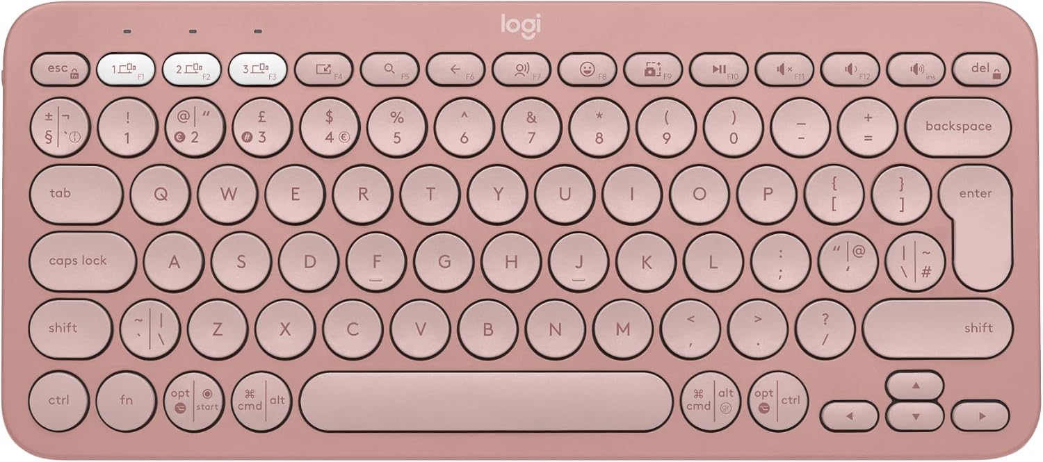 Detalle de Logitech Pebble Keys 2 K380s UK wireless keyboard