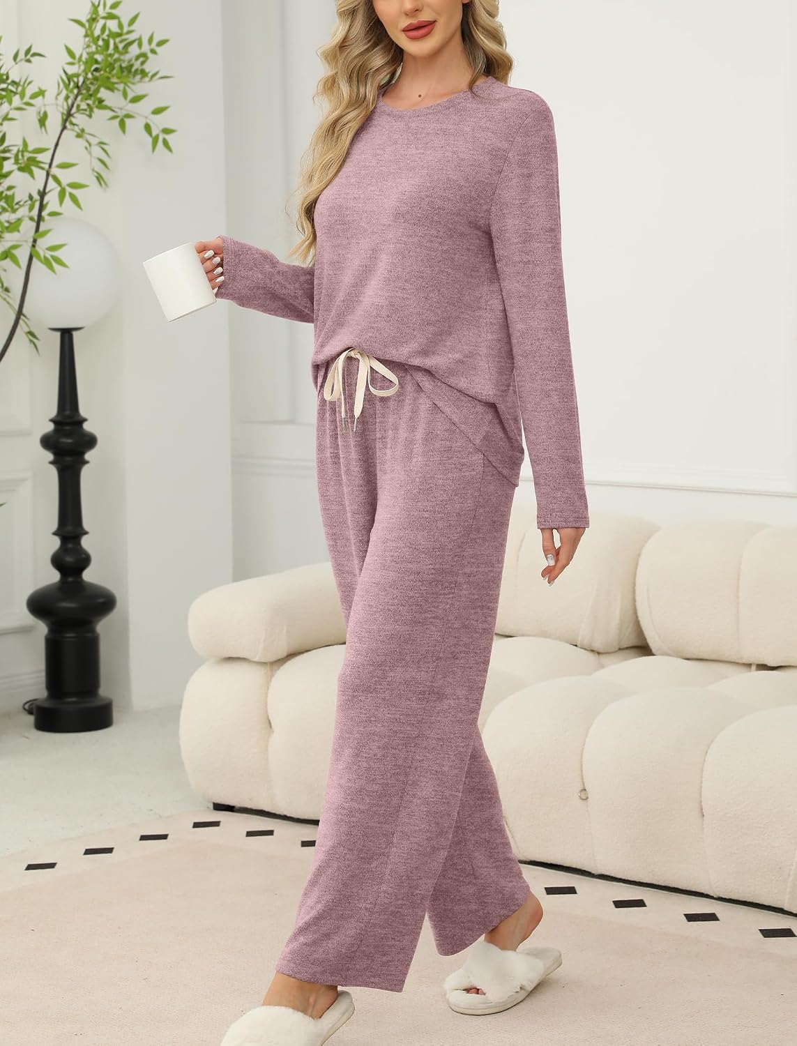 Detalle 2 de SAMPEEL Pajamas for Women Two-Piece Set