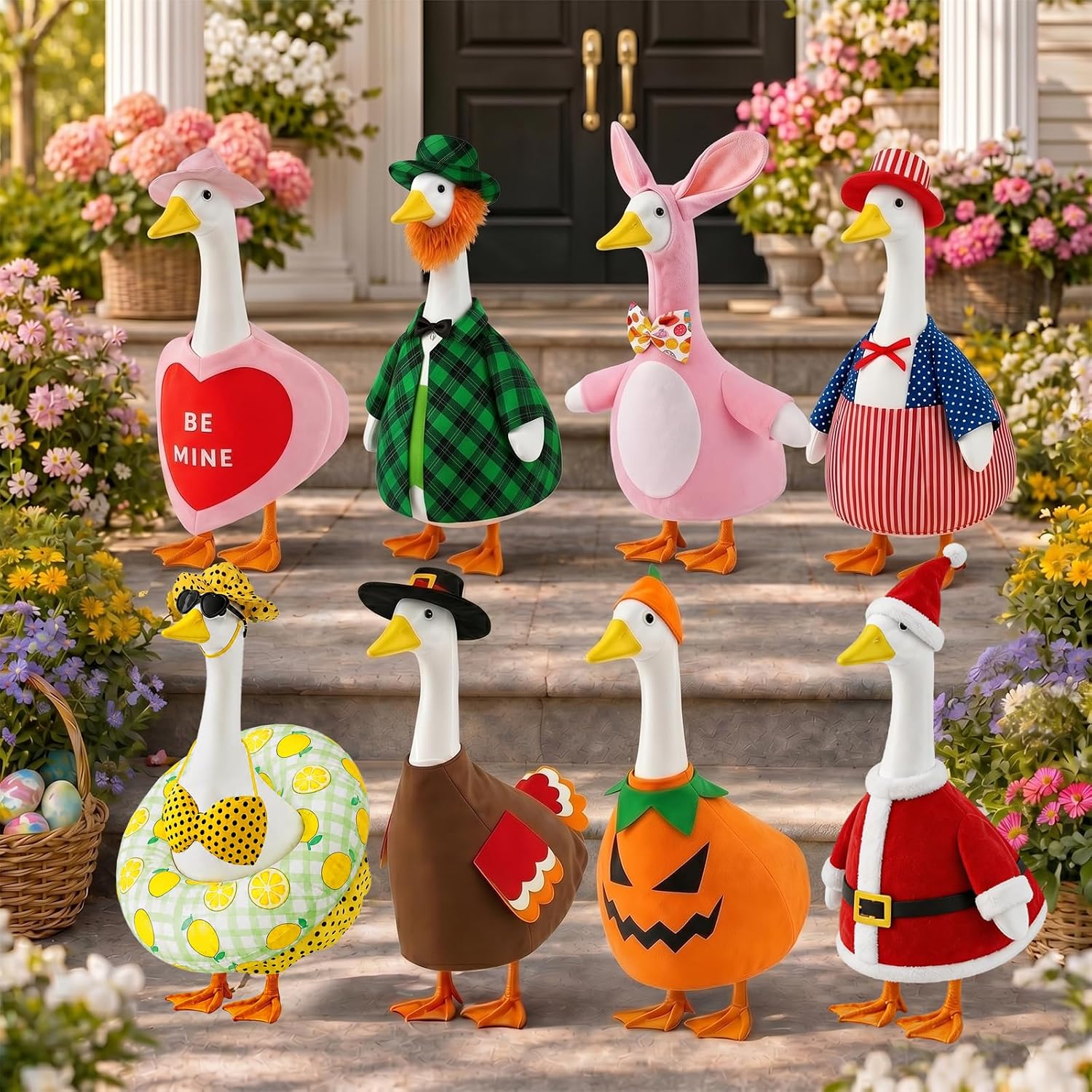 Thumbnail 6 de BIHDXL 8SETPGO-1 Holiday Porch Goose Outfit Set, 8 Seasonal Looks