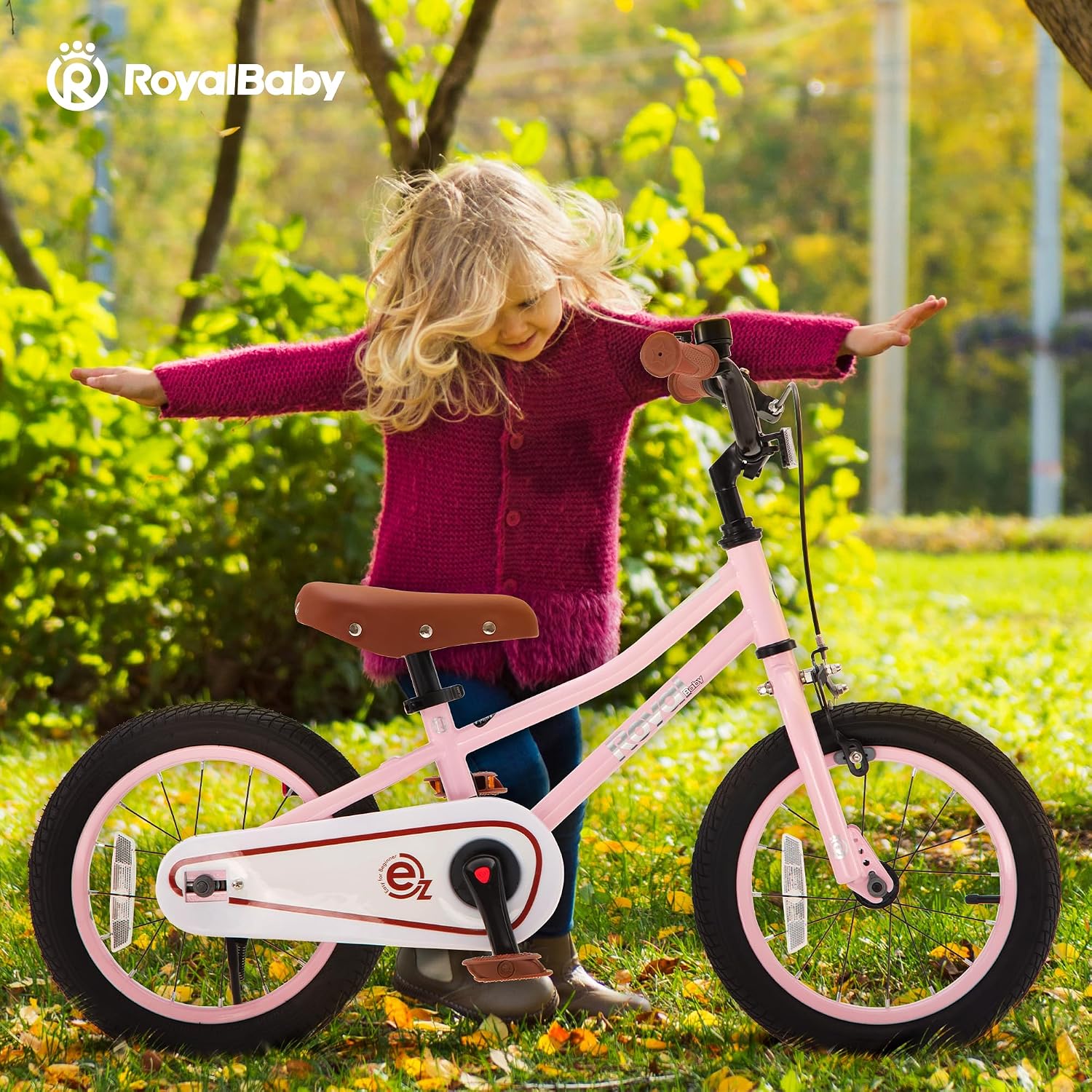 Detalle de RoyalBaby Kids Bike Terra EZ Balance to Pedal Convertible (14/16/18 Inch) for Ages 3–9