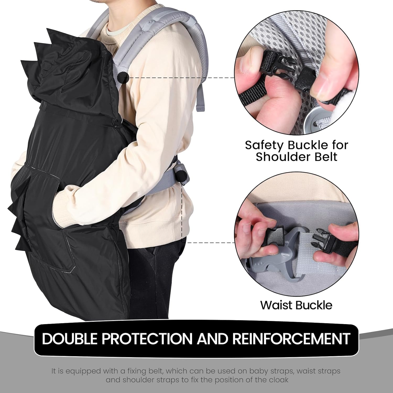 Thumbnail 3 de Orzbow Tragecover Babytrage Winter Fleece, wasserdicht 🧣