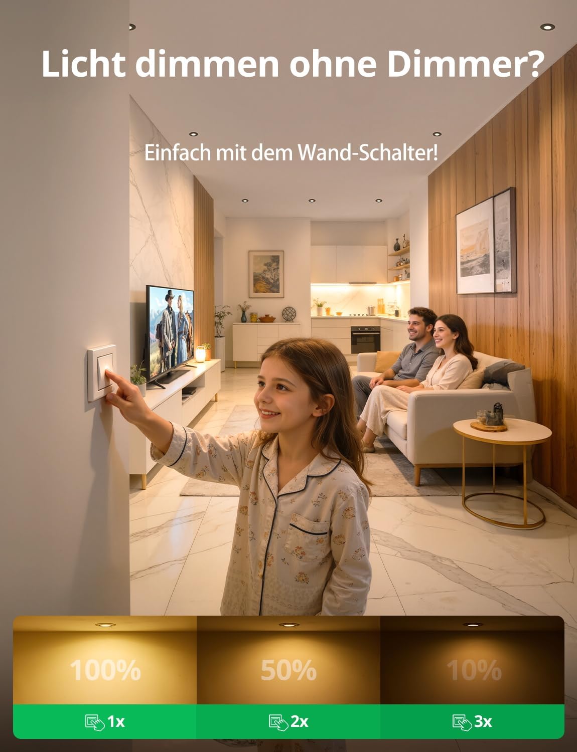 Detalle 2 de BOJIM Einbaustrahler LED 5,5 W 10er Set