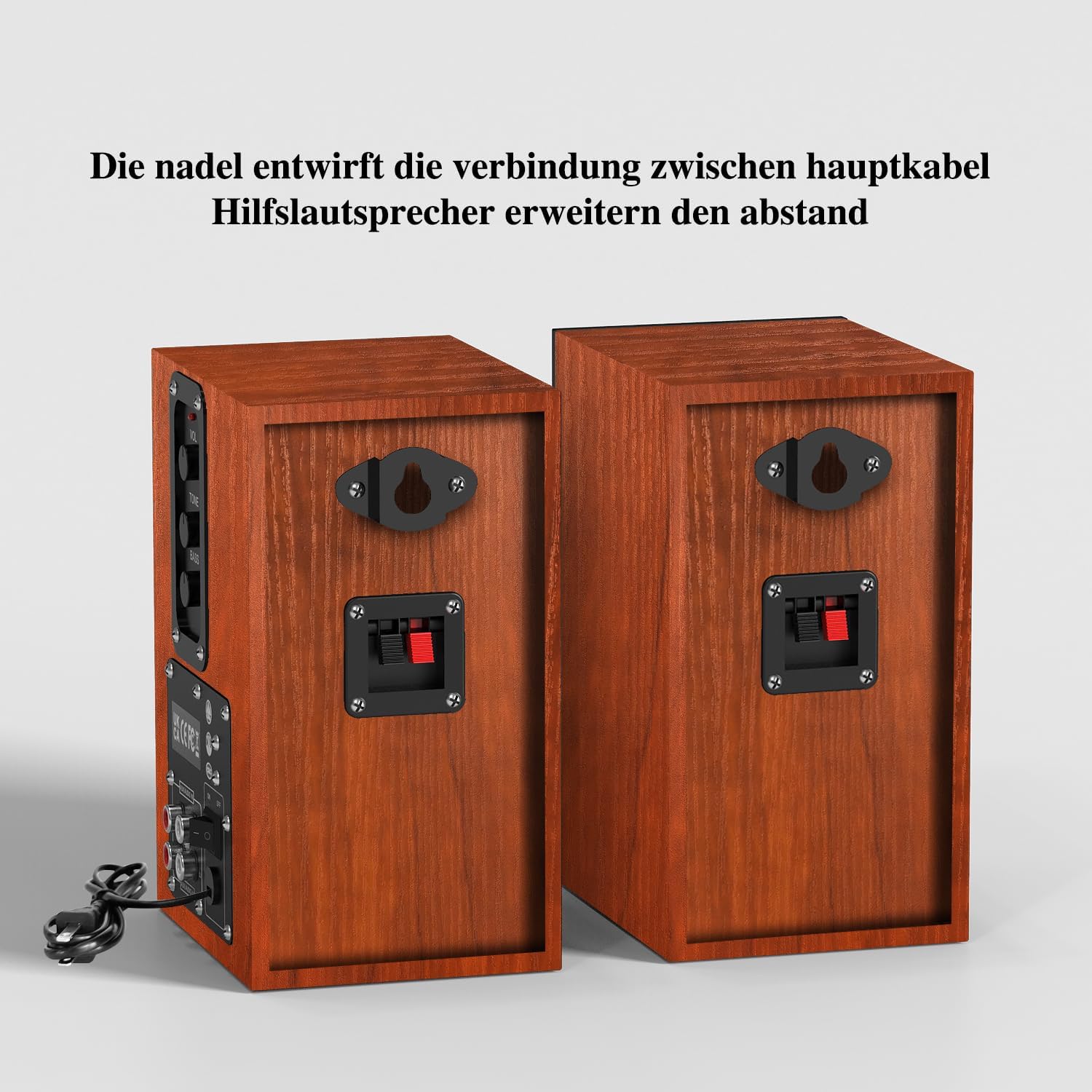 Detalle 2 de Elimavi Aktive Regallautsprecher 4" Tieftöner