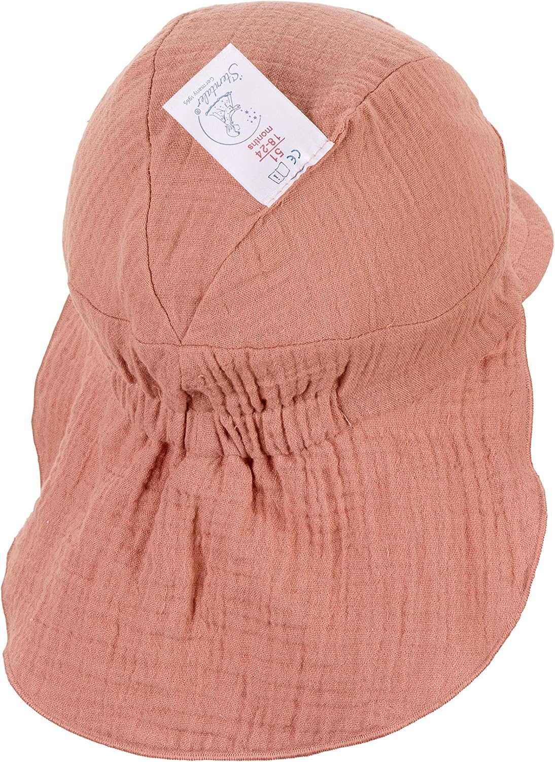 Thumbnail 3 de Sterntaler Unisex Kinder-Mütze mit Schirm und Nackenschutz – Merino-Wolltuch, Velcro-Verschluss