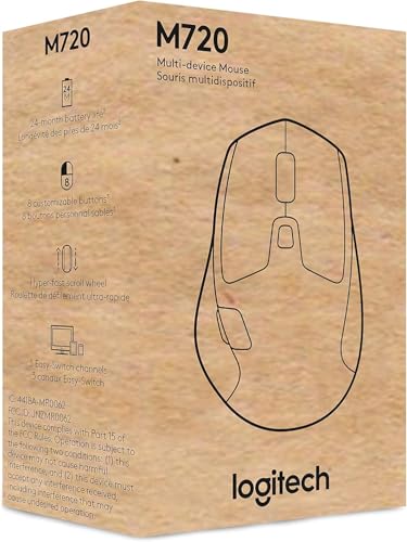 Thumbnail 11 de Logitech M720 Triathalon Full Size Multi-Device Wireless Mouse