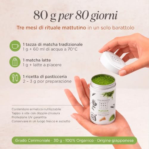 Thumbnail 6 de Matcha tea originale 100% biologico cerimoniale 80 g – Matcha & CO