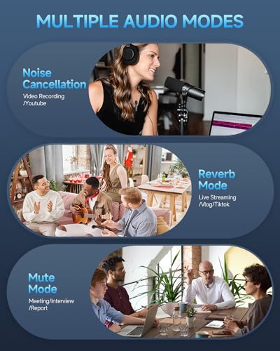 Detalle 2 de Caiord Professional Wireless Lavalier Microphone for iPhone and iPad