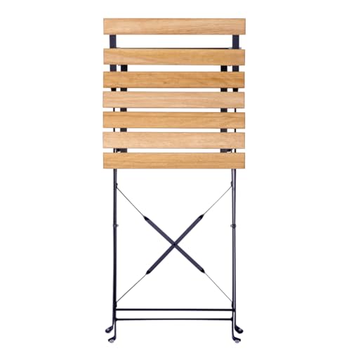 Thumbnail 6 de T-LOVENDO.ES Set retro de 3 muebles de exterior (mesa y 2 sillas) plegables de acero y madera