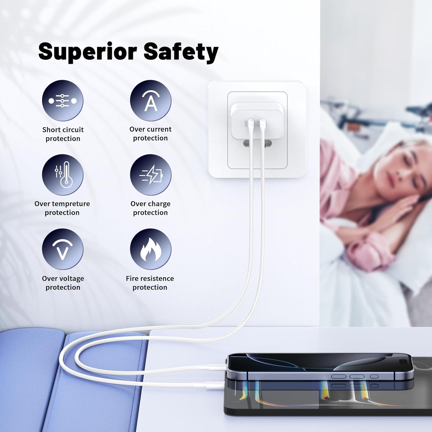 Thumbnail 3 de QZIIW 45W Dual-Port iPhone Charger Pro Max