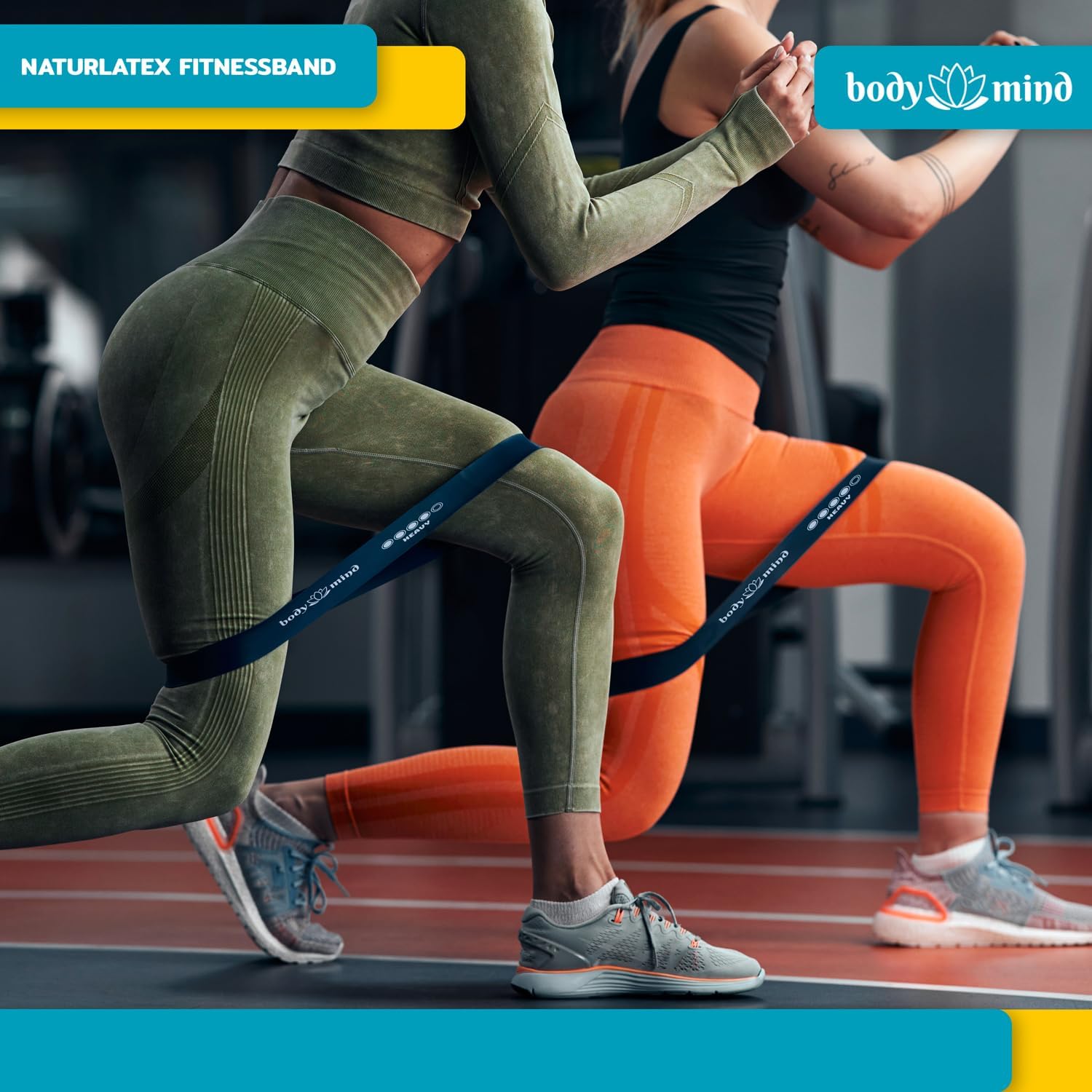 Detalle de Body & Mind® Fitnessbänder 5er-Set – Widerstandsband-Training in 5 Stufen