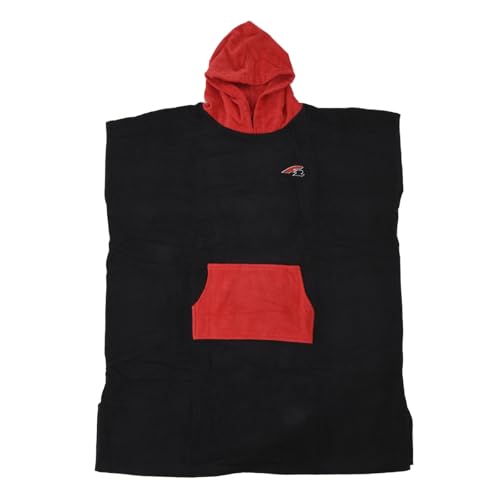 Thumbnail 1 de F2 Surf- und Badeponcho aus Frottee, L/XL, 100 % Baumwolle, Schwarz