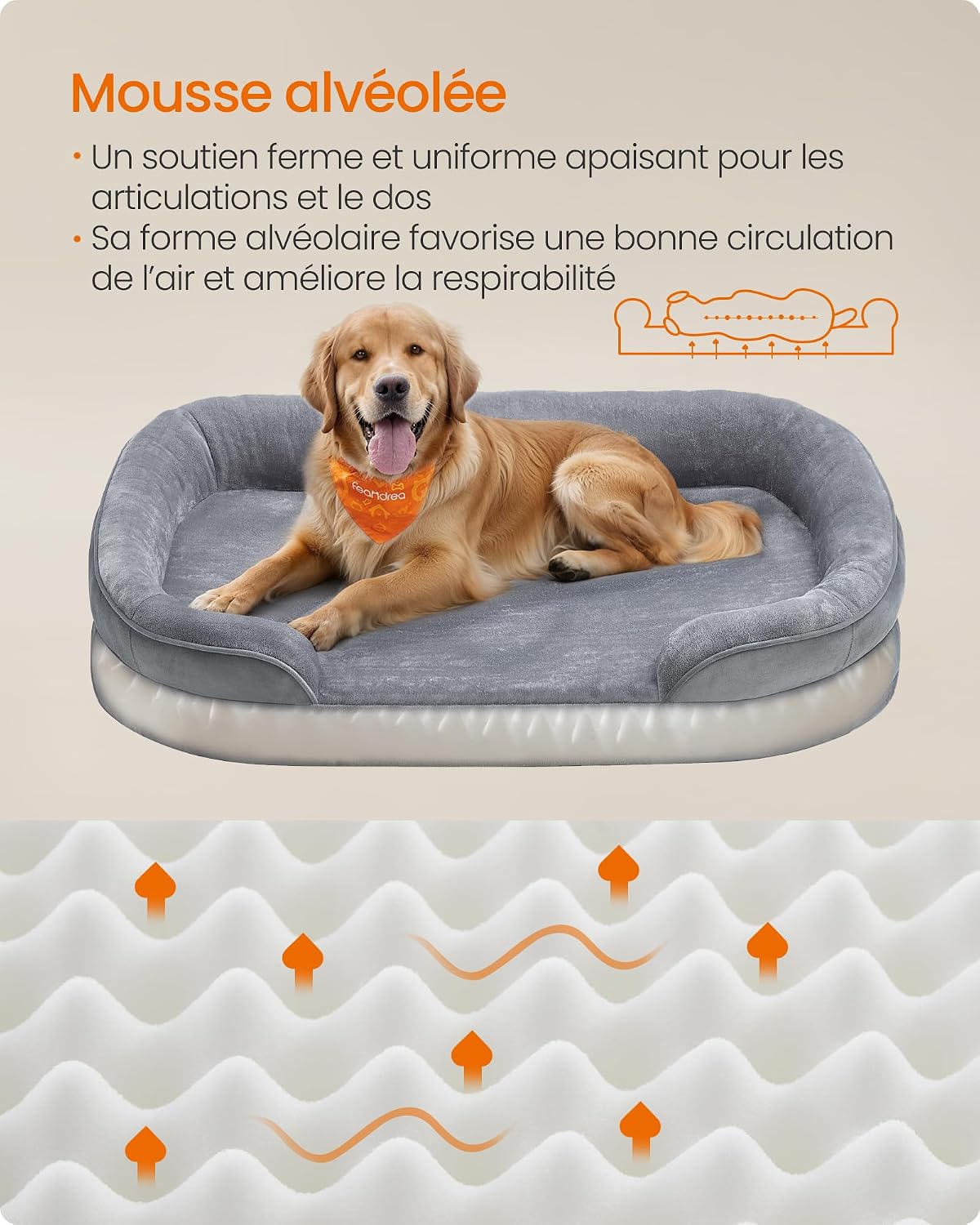 Detalle 1 de Feandrea PGW283G01 Panier chien grande 106 x 76 cm