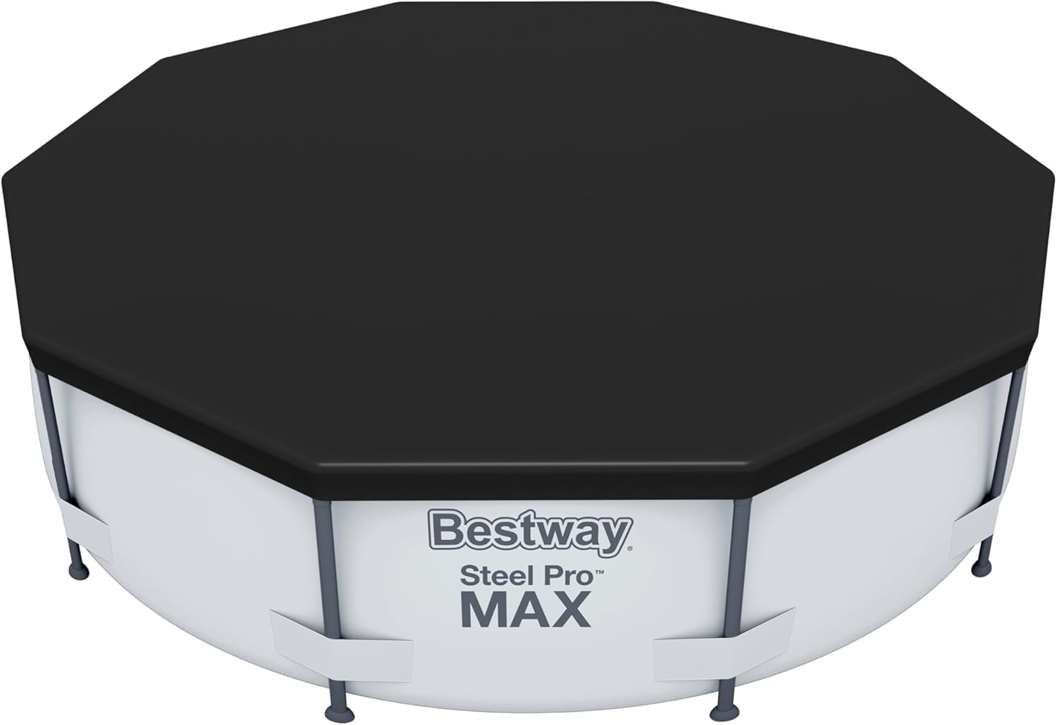 Detalle 2 de Bestway Cobertor de Invierno para piscina redonda Ø305 cm de PVC, negro