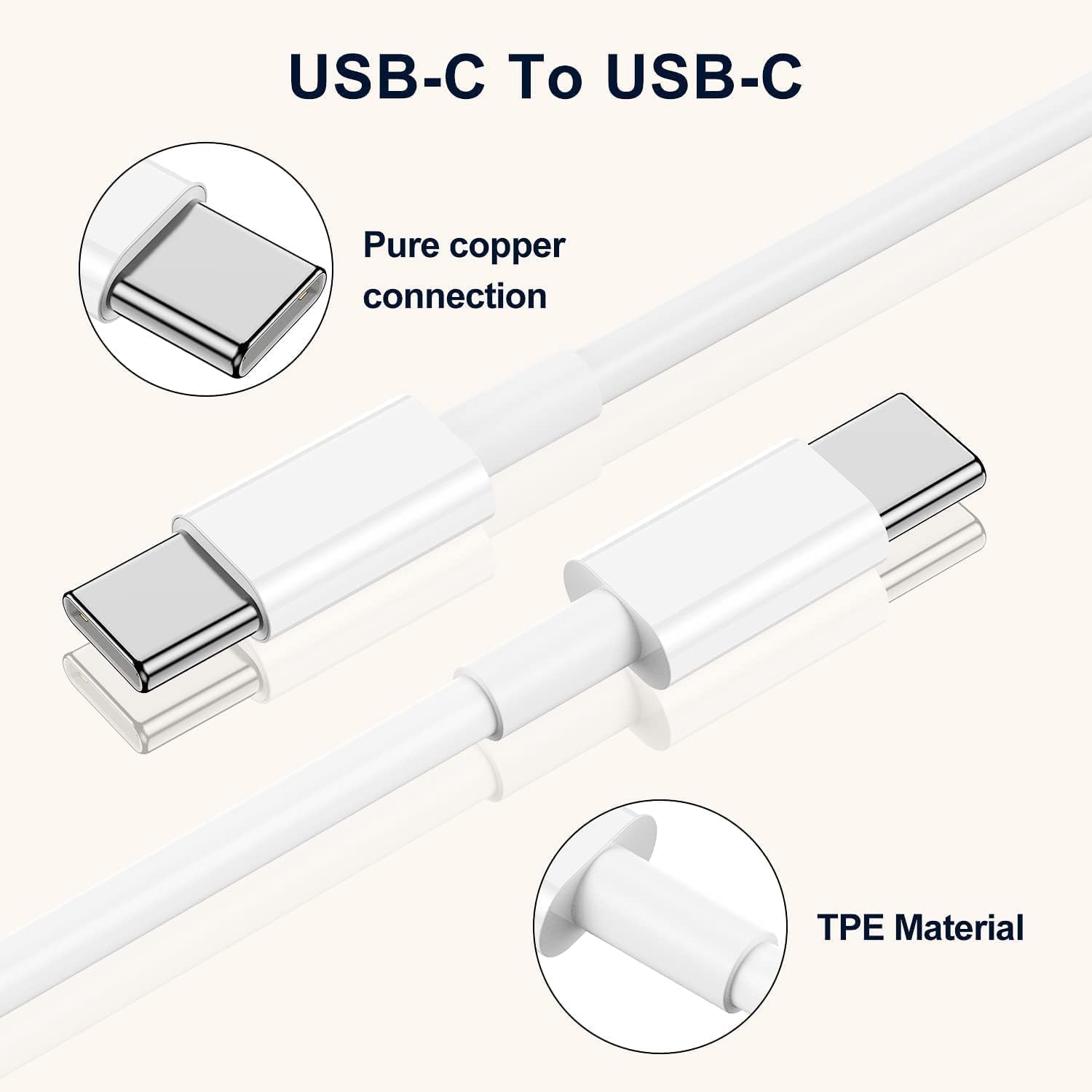 Thumbnail 2 de Weiship iPad Charger and Plug — 20W USB-C Charger with 2m Cable (Type-C) for iPhone and iPad
