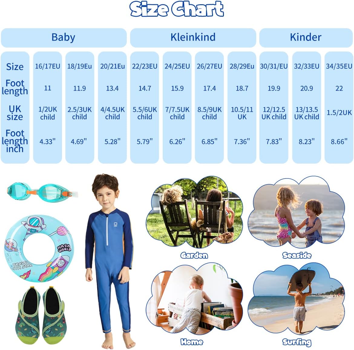 Thumbnail 5 de WateLves Kinder Badeschuhe / Wasserschuhe – rutschfeste Barfußschuhe für Pool, Strand & Schwimmen
