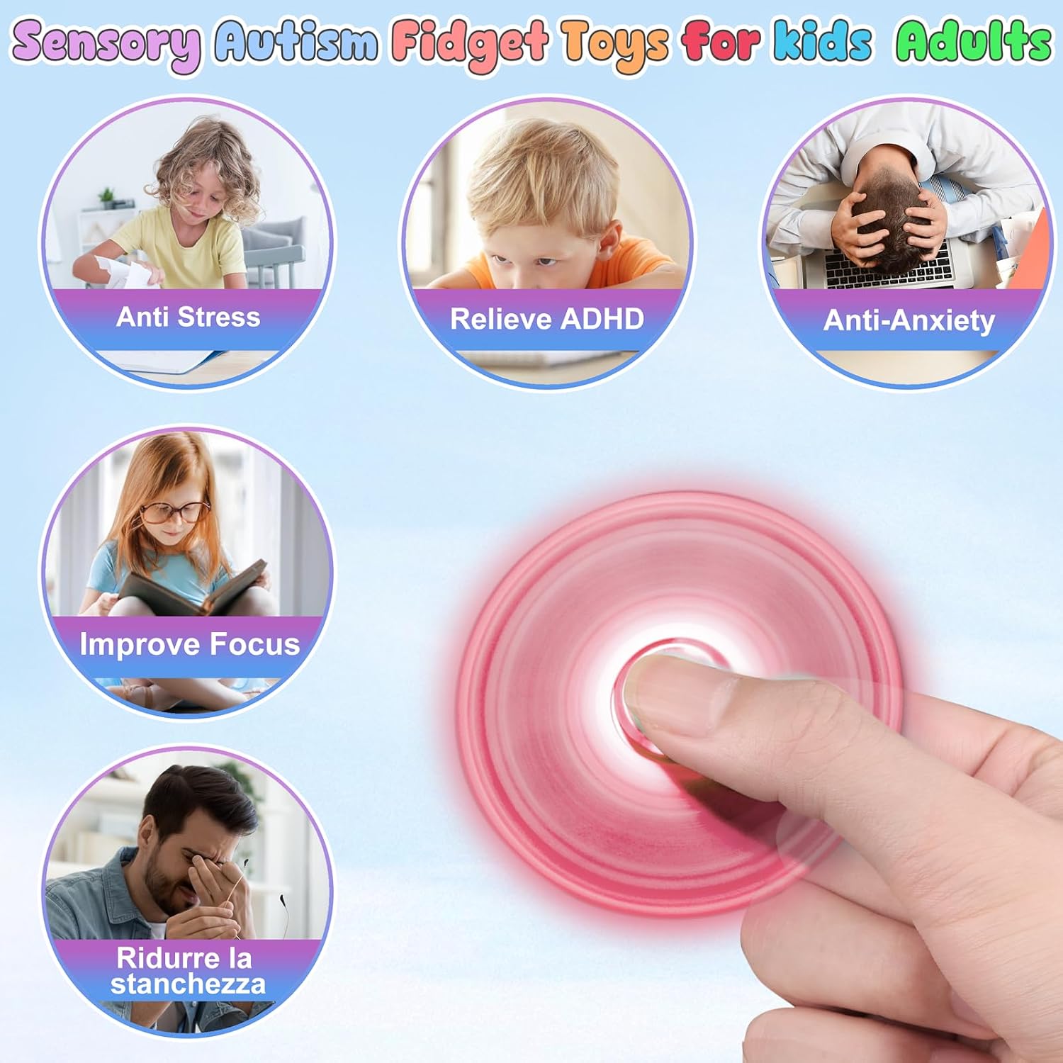 Thumbnail 4 de Coolden Fidget Spinner Metall