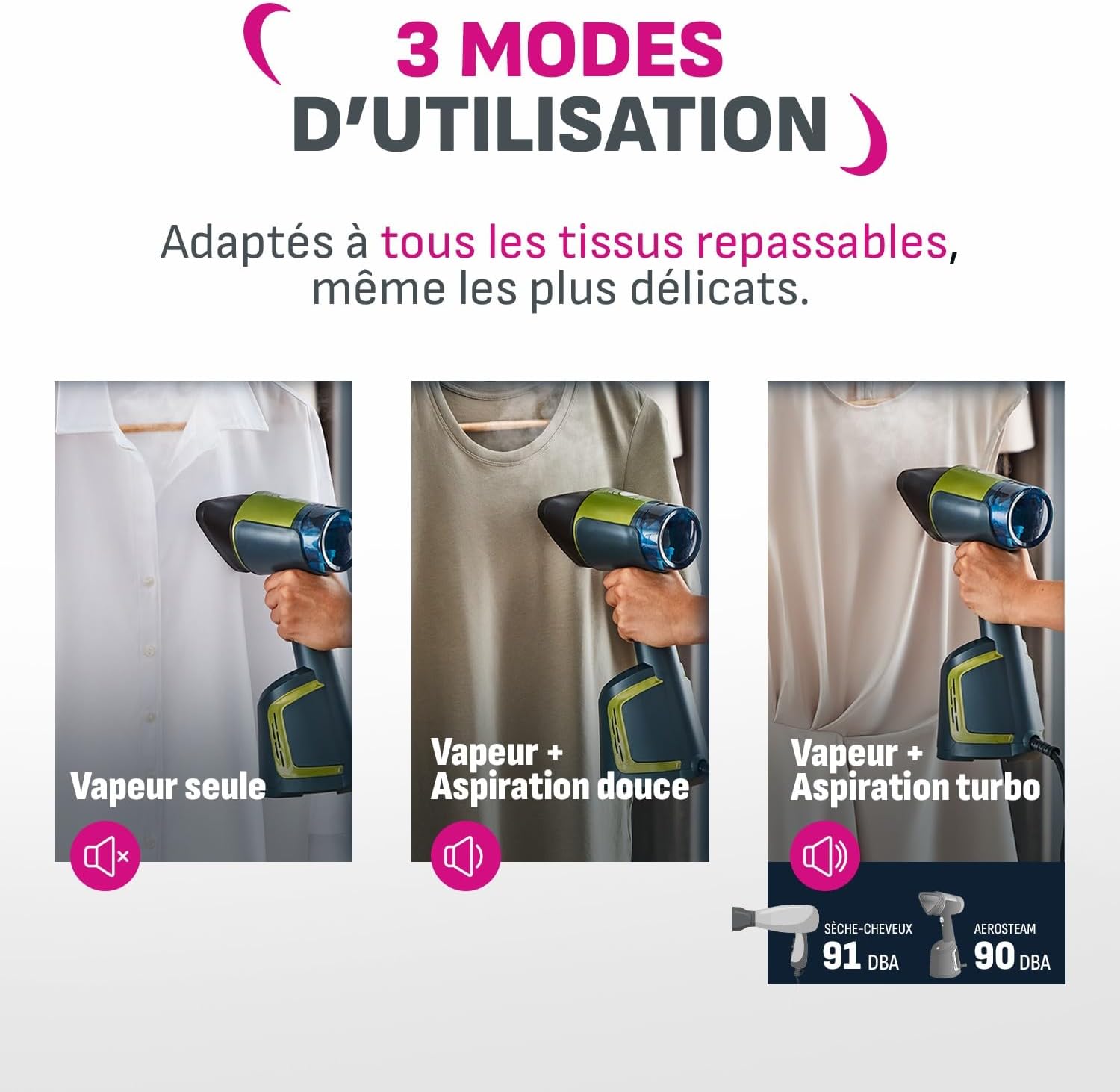 Detalle de Calor AeroSteam défroisseur à main DT9810C0 — Nouvelle technologie OptiFlow et fabrication française