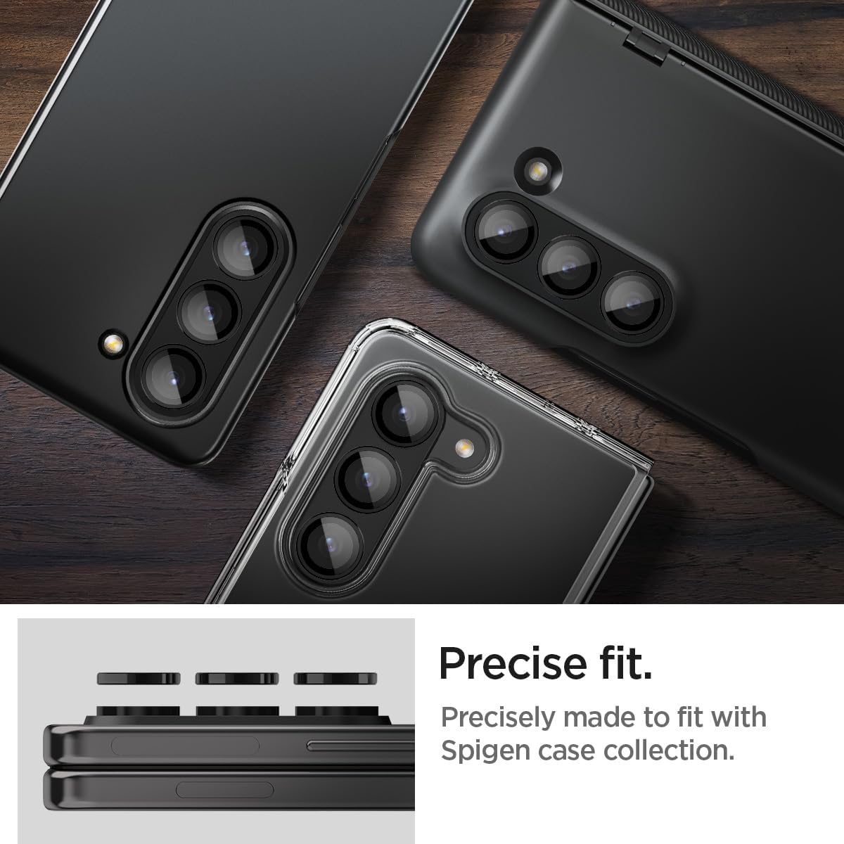 Thumbnail 6 de Spigen Glas.tR EZ Fit Pro Protector Cámara Samsung Z Fold 5
