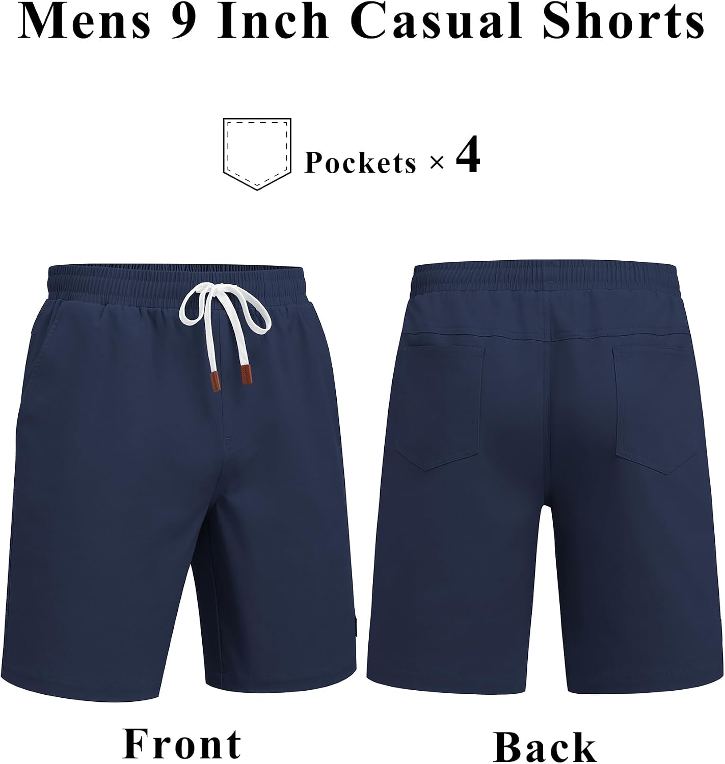 Detalle 2 de COOFANDY Men's Chino Shorts, 9-Inch