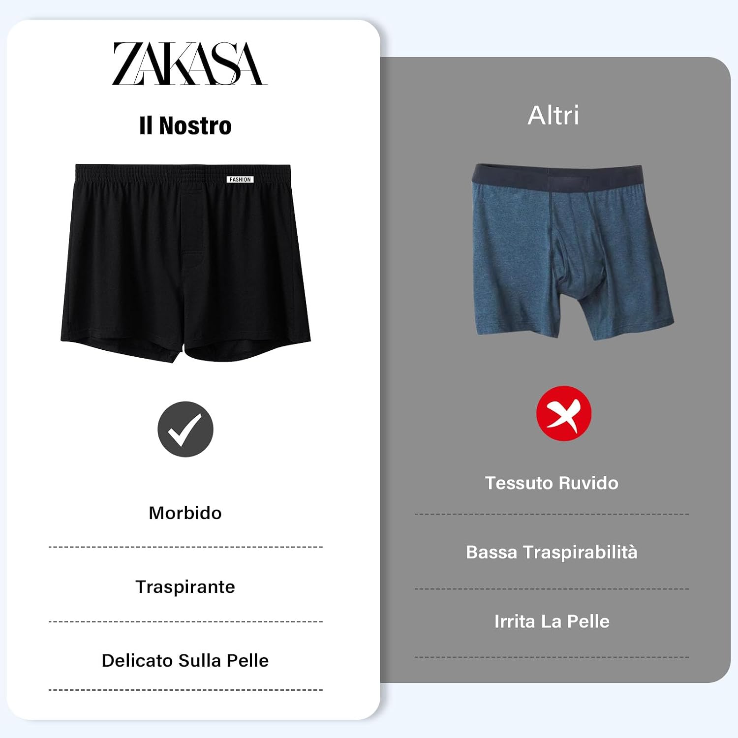 Thumbnail 5 de ZAKASA Boxer Larghi Uomo Cotone 3 Pack