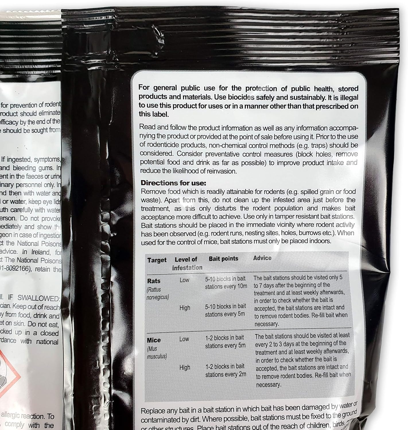 Thumbnail 6 de Roshield 600g Wax Block Bait for Rat & Mouse Killer Poison Control (2 x 300g Pack) – Indoor & Outdoor All-Weather