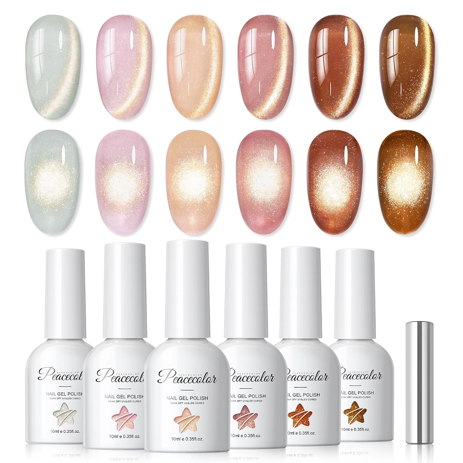 Detalle de PEACECOLOR Cat Eye Gel-Lack UV 10 ml