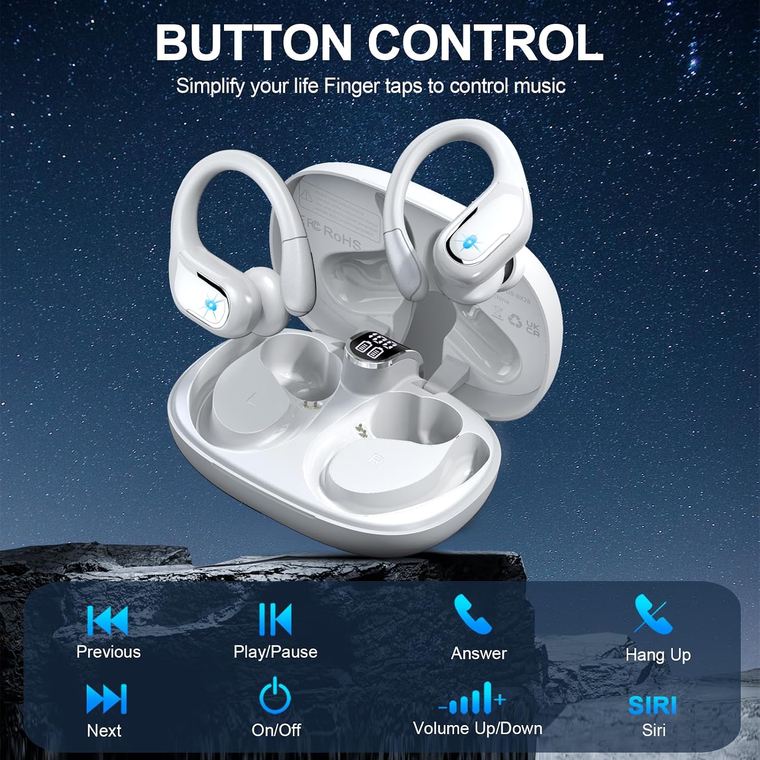 Thumbnail 2 de Wireless Earbuds with 75-Hour Battery
