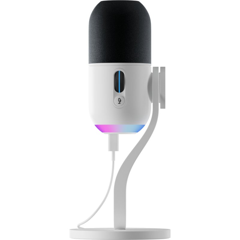 Detalle de Logitech Yeti GX Dynamic RGB micrófono USB blanco