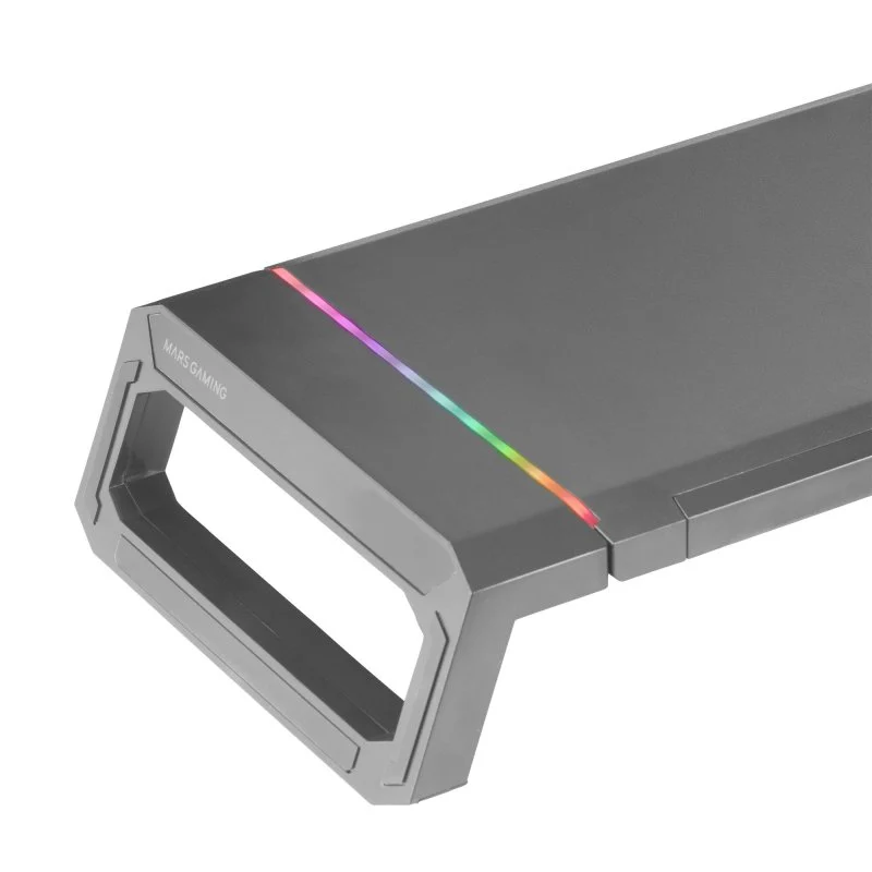 Detalle 2 de Mars Gaming MGS-One: Soporte para Monitor Chromas RGB, ajustable y con almacenaje
