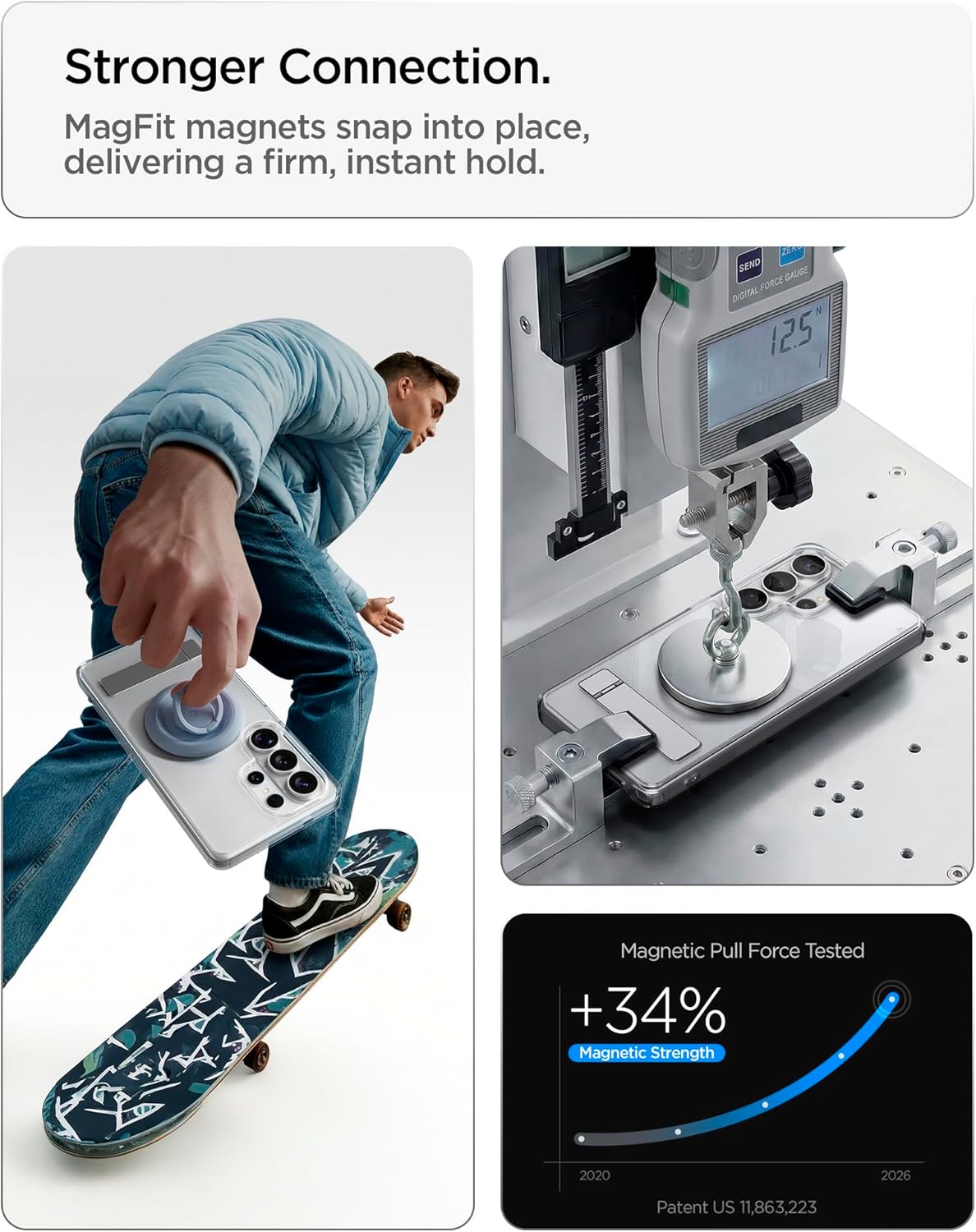 Thumbnail 4 de Spigen Ultra Hybrid S MagFit avec kickstand magnétique pour Samsung Galaxy S26 Ultra – Blanc