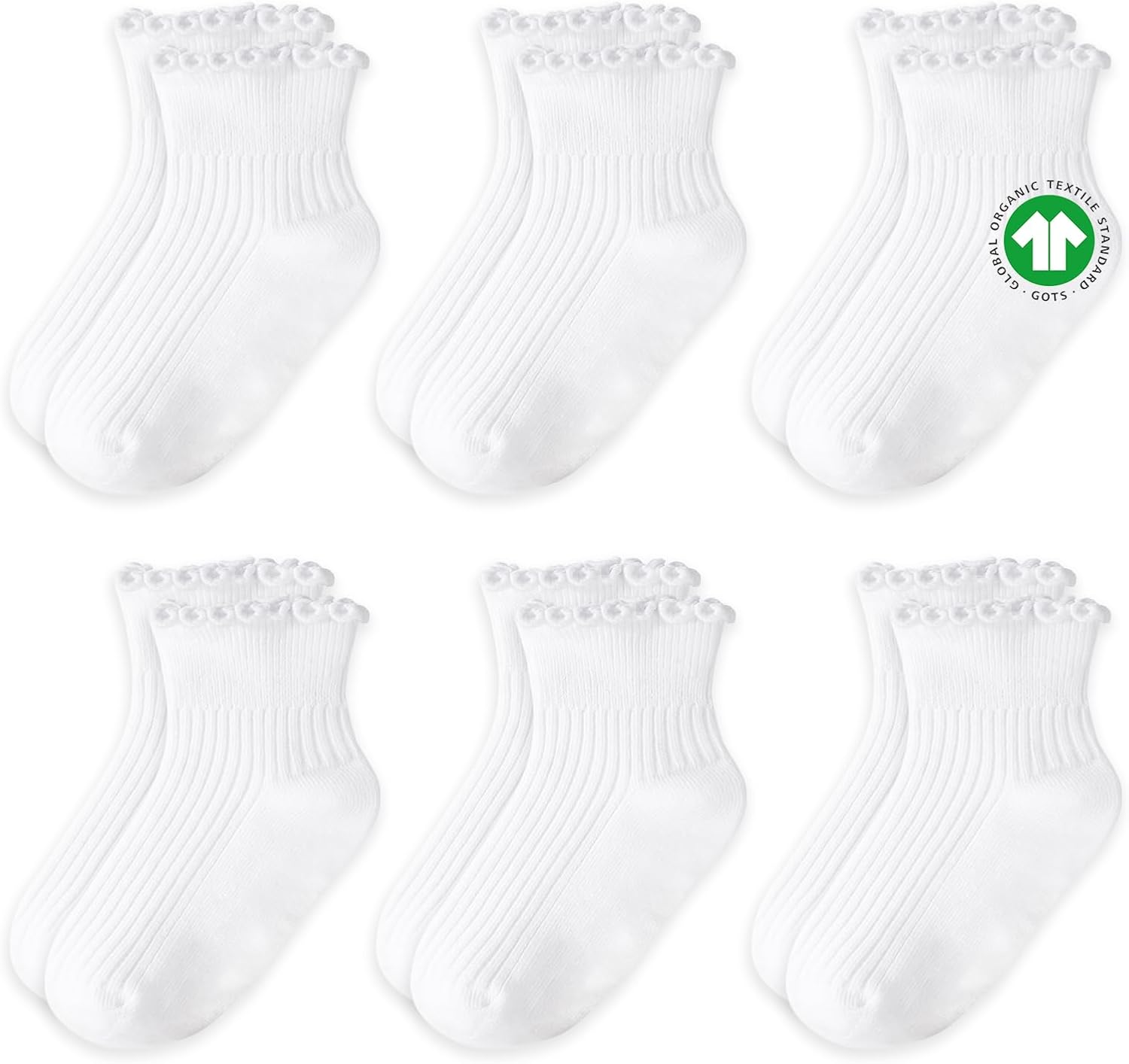 Thumbnail 6 de ORGANICOT Ruffle Socks, Organic Cotton